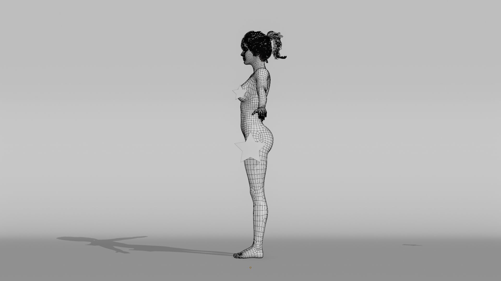 Realistic Female Character - Ashley 3D model_20