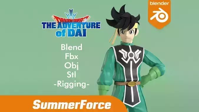 Popp Dragon Quest The Adventure of Dai 3D model