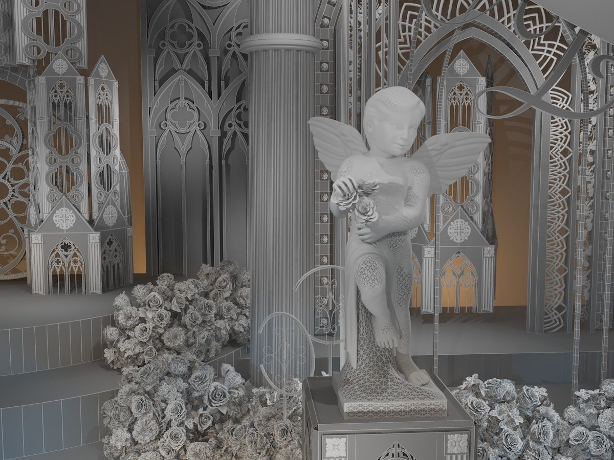  Wedding Banquet Hall 3 3D model_22