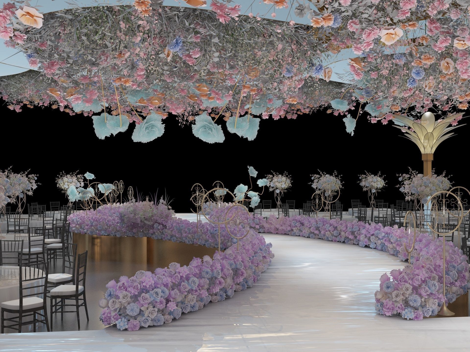  Wedding Banquet Hall 3 3D model_6