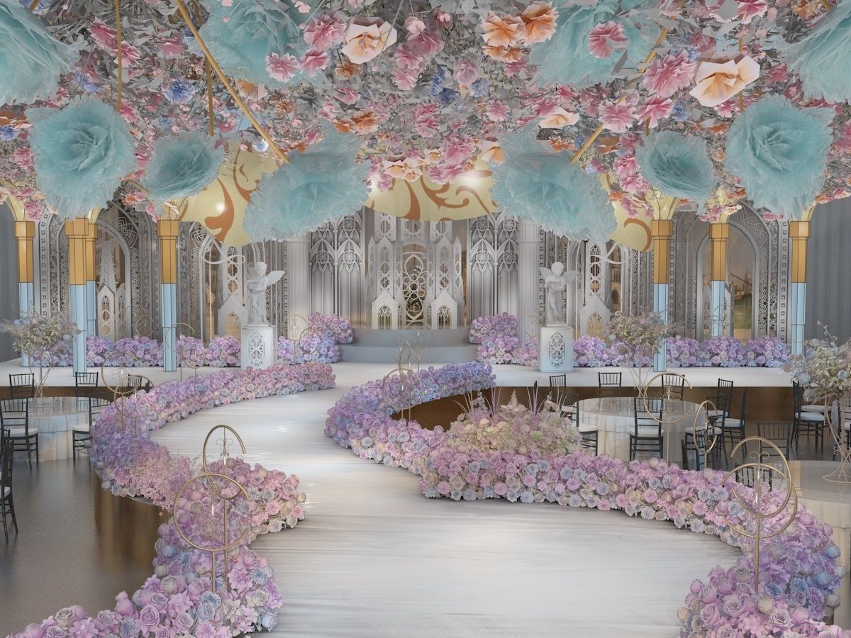  Wedding Banquet Hall 3 3D model_3