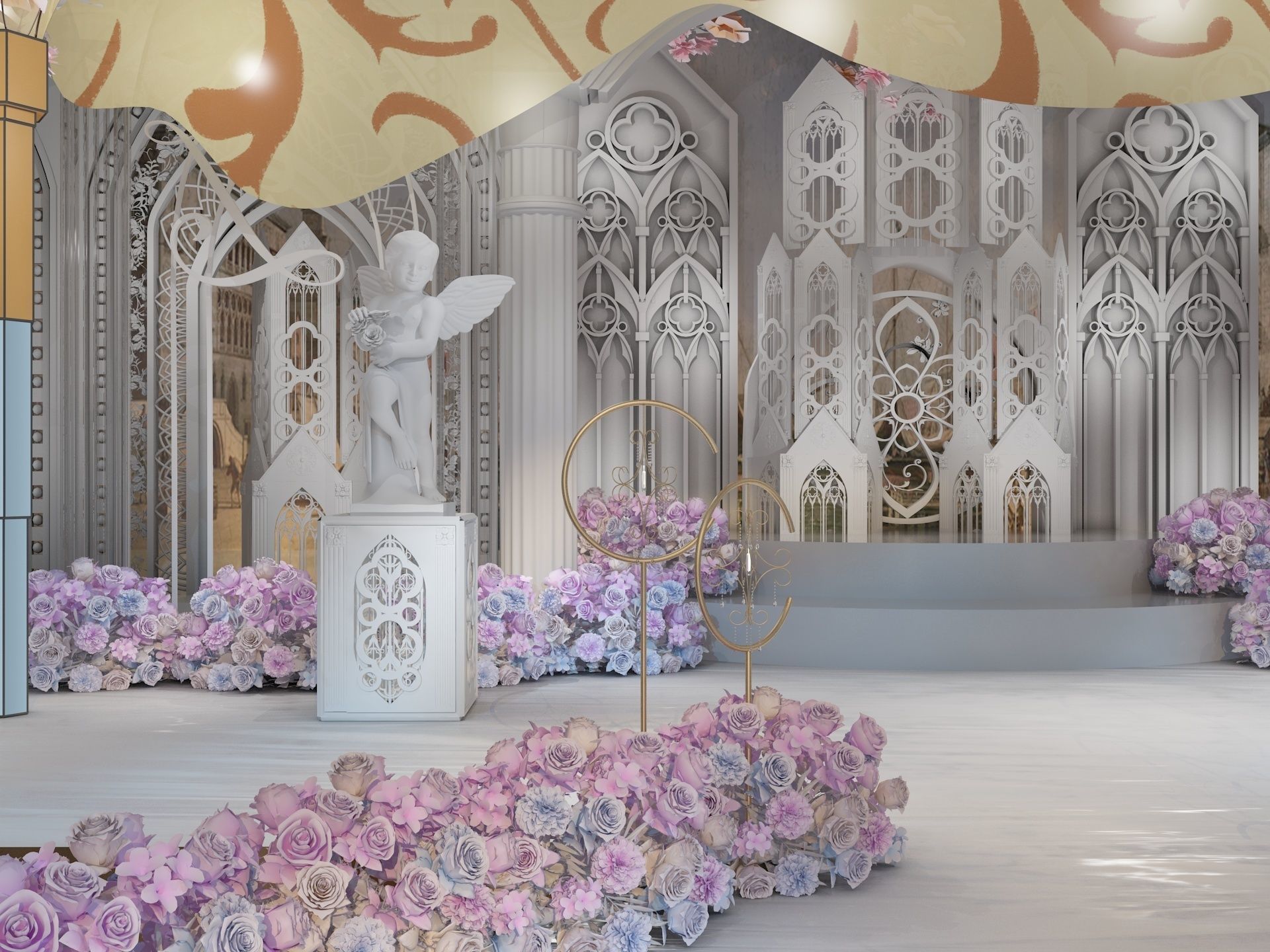  Wedding Banquet Hall 3 3D model_4