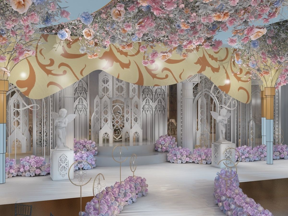  Wedding Banquet Hall 3 3D model_11