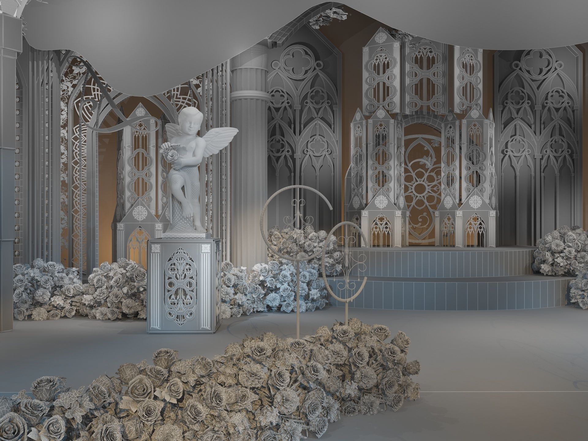  Wedding Banquet Hall 3 3D model_15