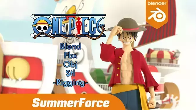 Monkey D Luffy 3D Model