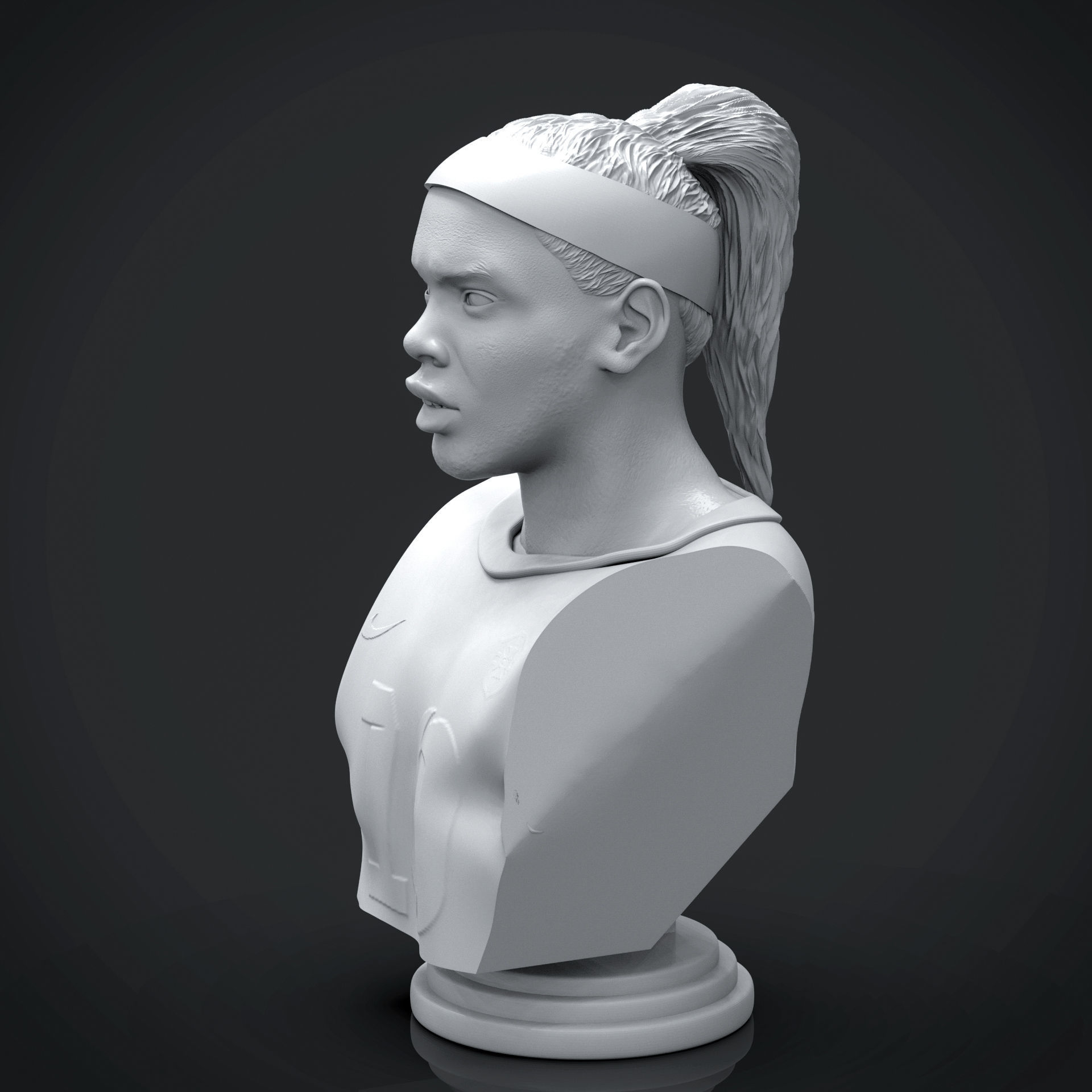 Ronaldinho Gaucho Bust 3D print model_8