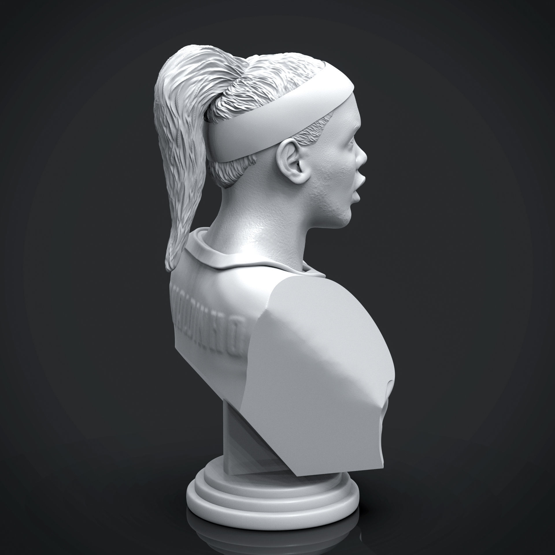 Ronaldinho Gaucho Bust 3D print model_10