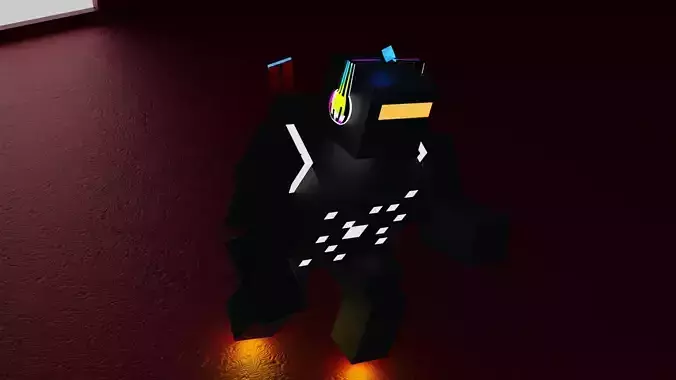 Cube character 3D model
