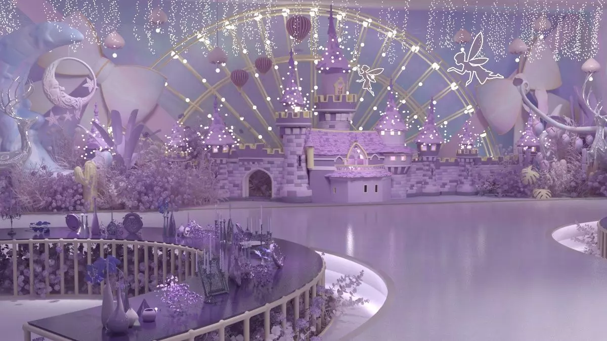 Wedding Banquet Hall 4 3D model