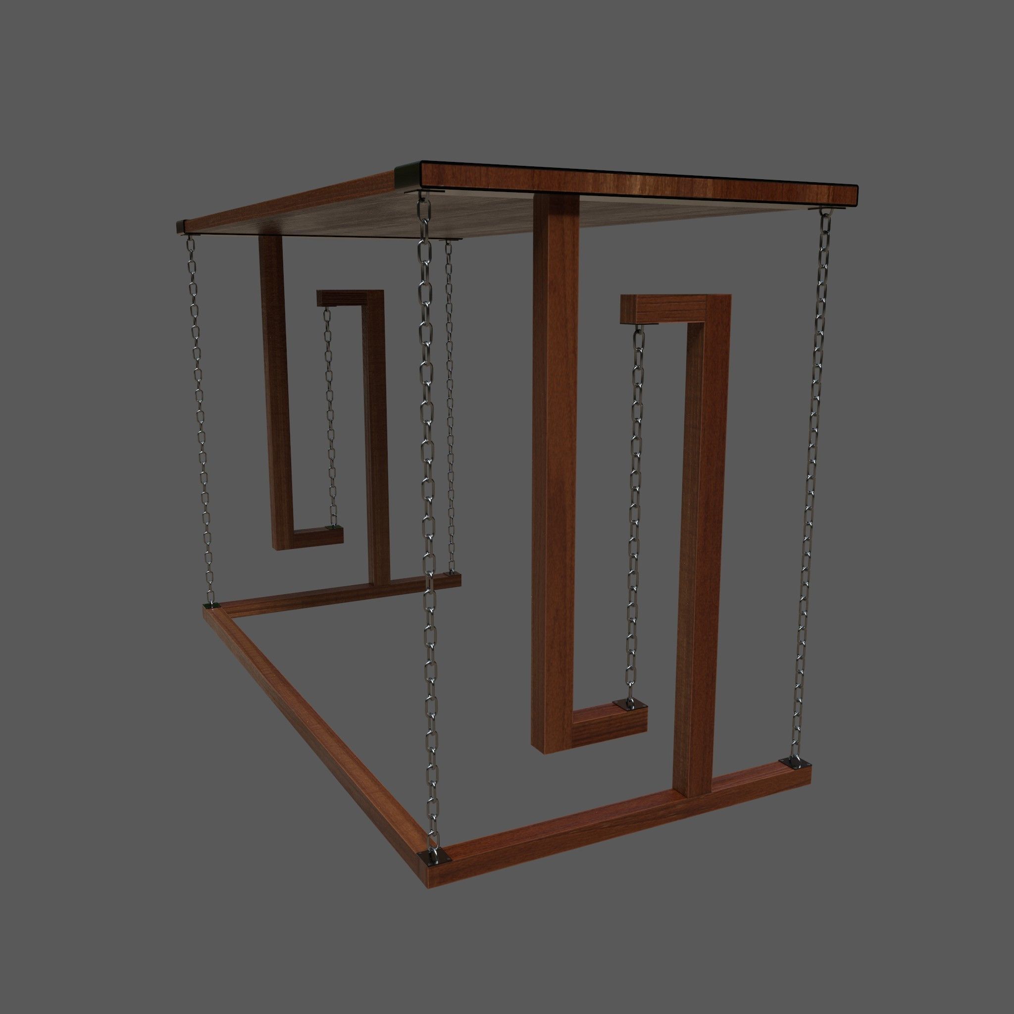 Table Levitating 3D model_7