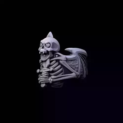 Ring Skeleton Skull