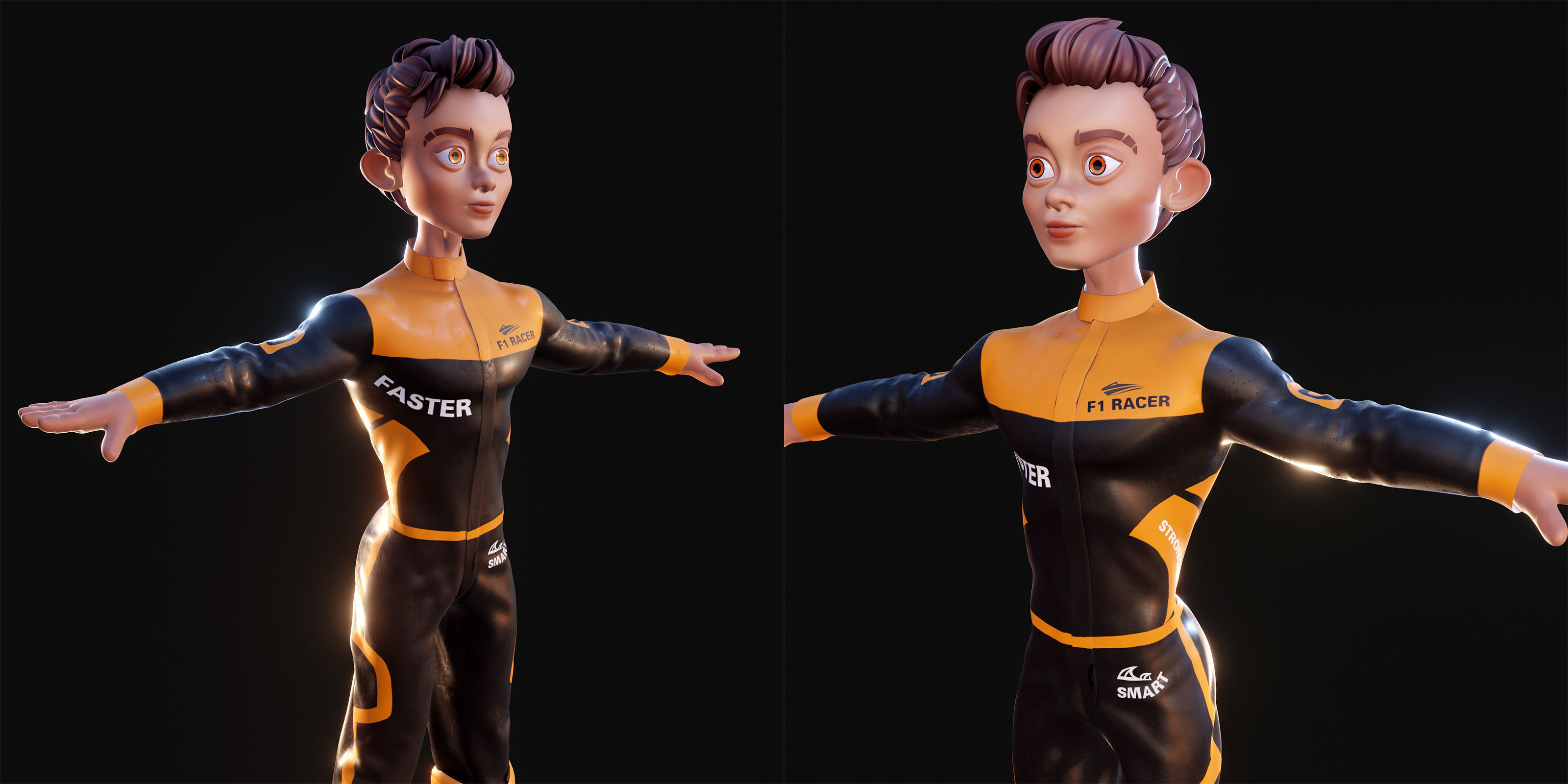 F1 Driver - Richard - Blender 3 3D model_9