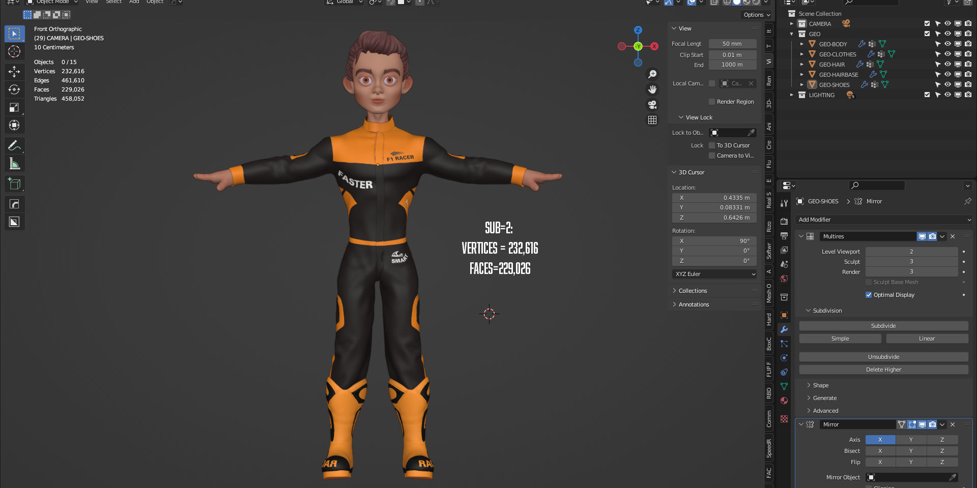 F1 Driver - Richard - Blender 3 3D model_15