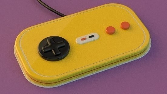 Gamepad nintendo classic controller 3D print model