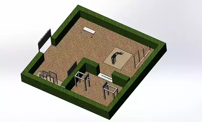 Moonstone gym floor plan 3D print model