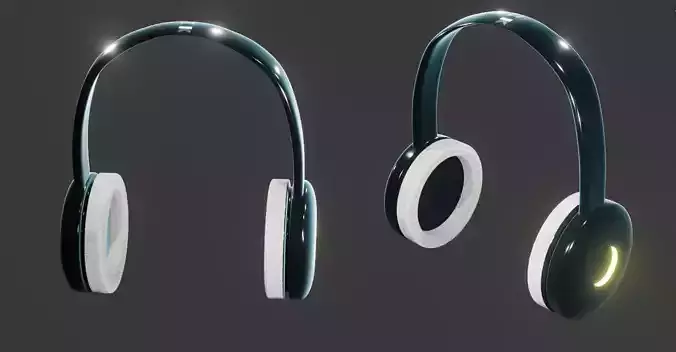 Headphones 3D Model in blender
