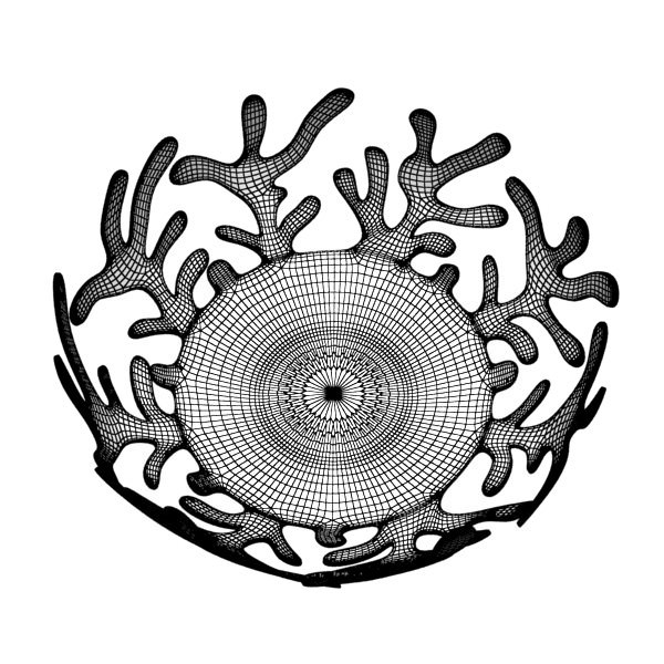 Green Apples in Decorative Metal Bowl 3D model_11