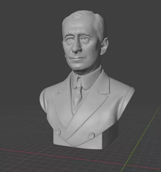 Guglielmo Marconi 3D print model_9