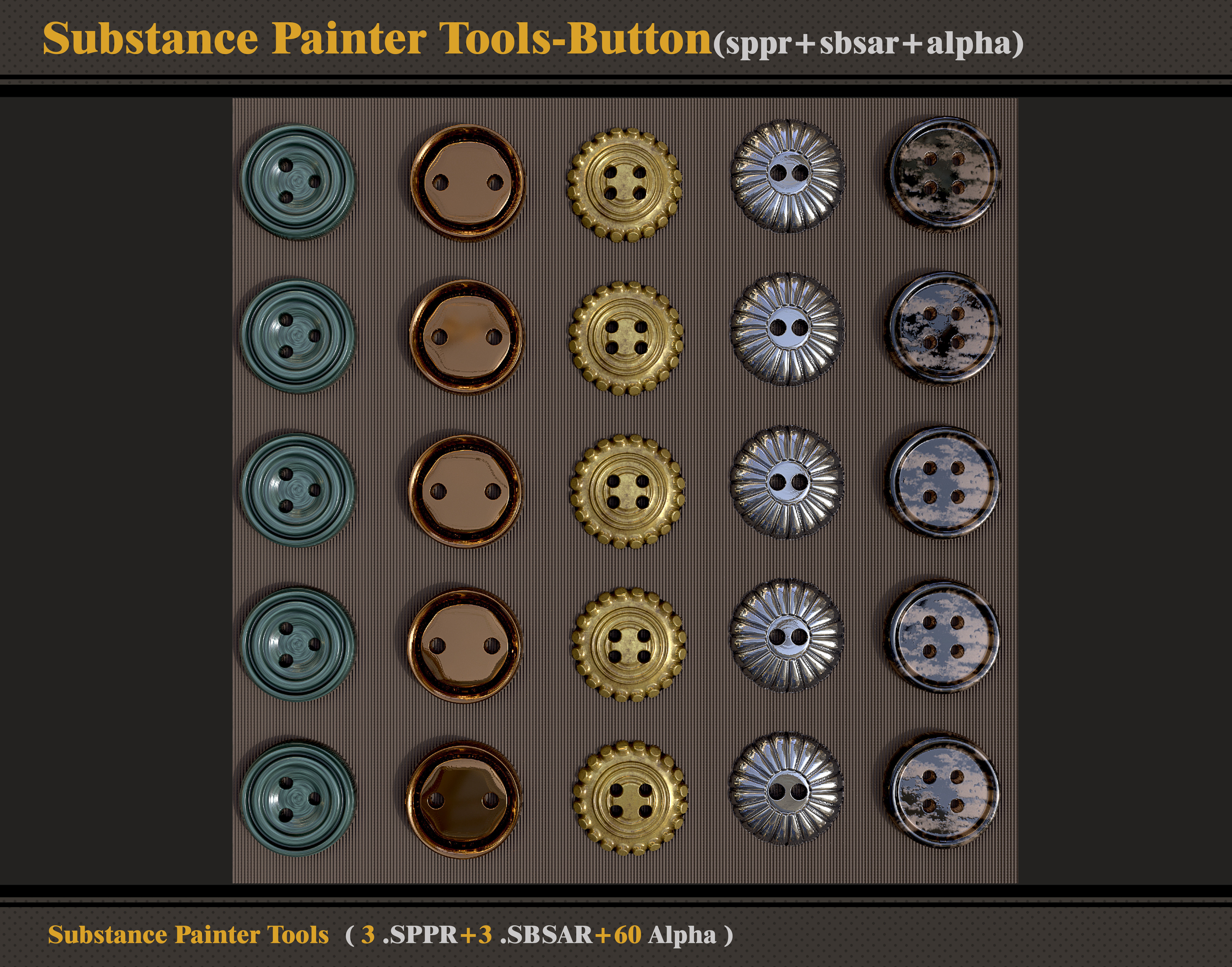 Substance Painter Tools-Button -SBSAR-SPPR-Alpha 3D model_5