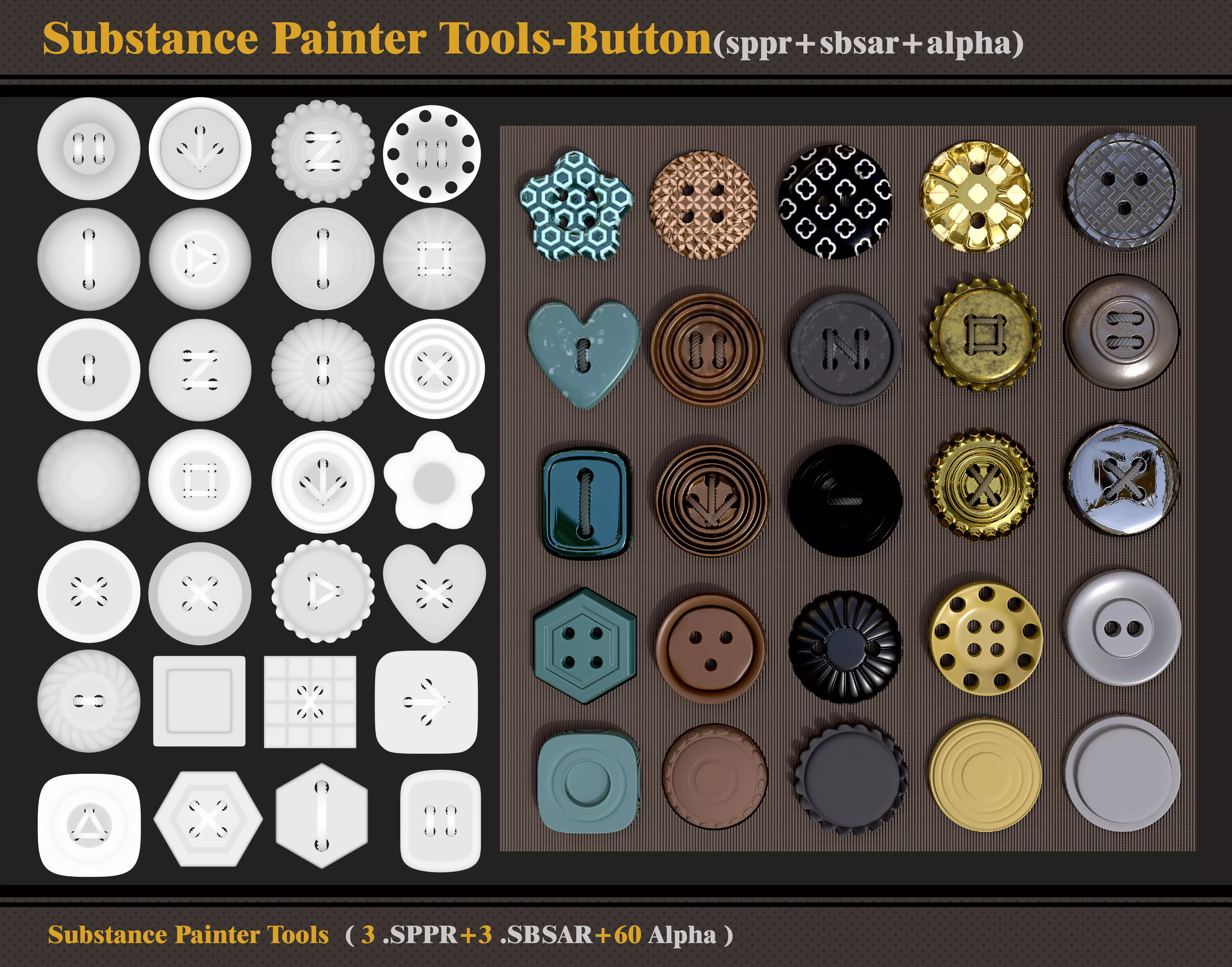Substance Painter Tools-Button -SBSAR-SPPR-Alpha 3D model_0