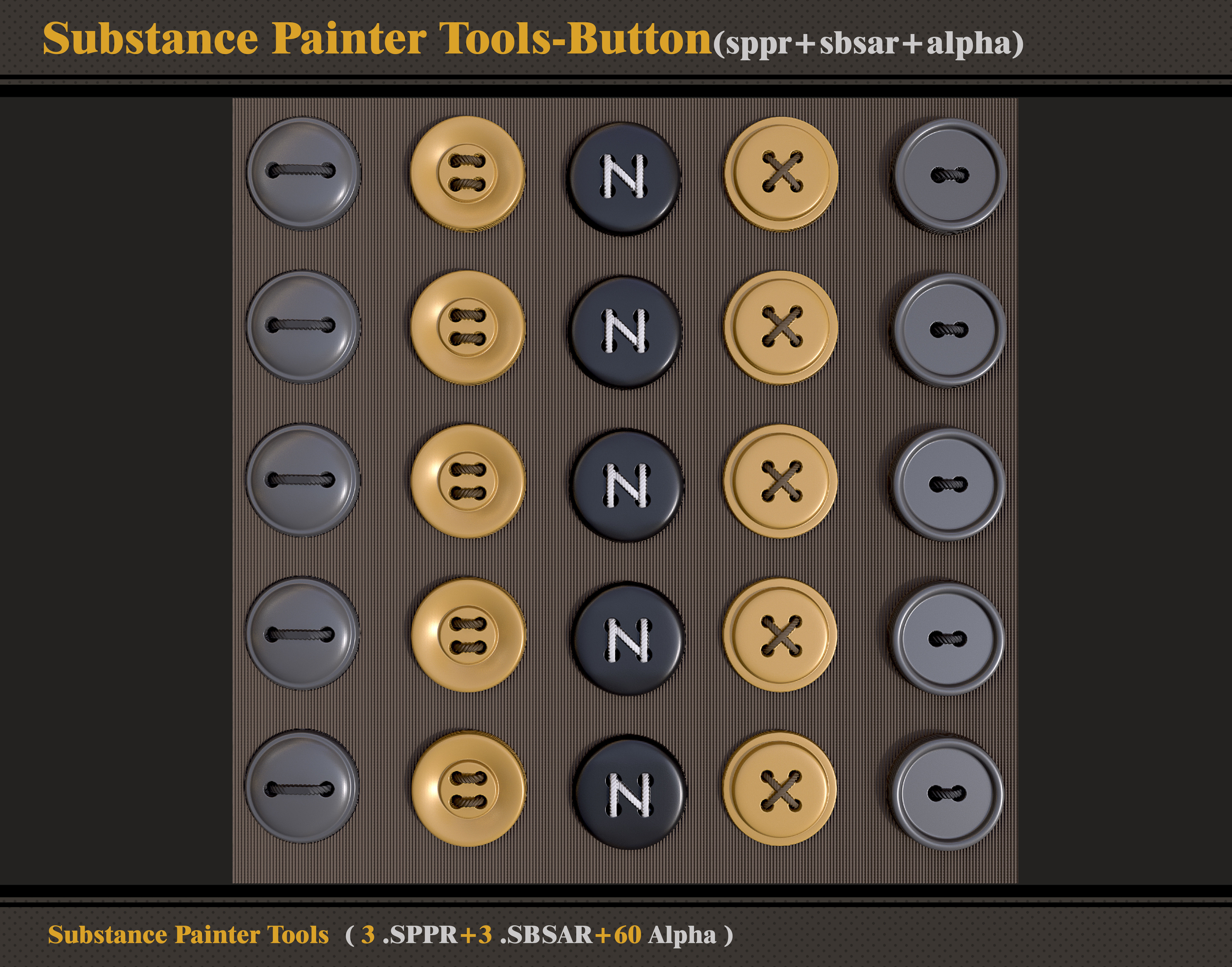 Substance Painter Tools-Button -SBSAR-SPPR-Alpha 3D model_1