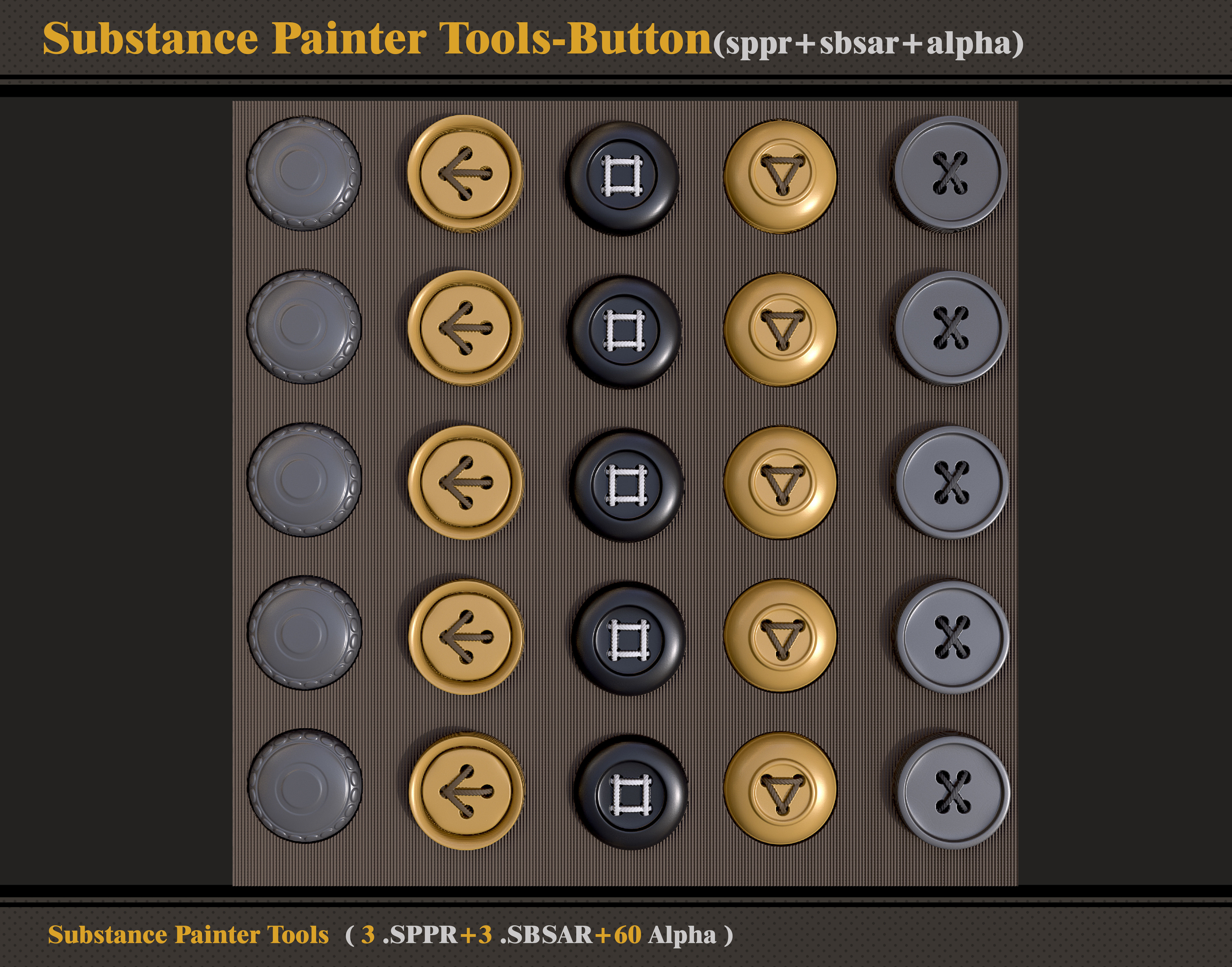 Substance Painter Tools-Button -SBSAR-SPPR-Alpha 3D model_3