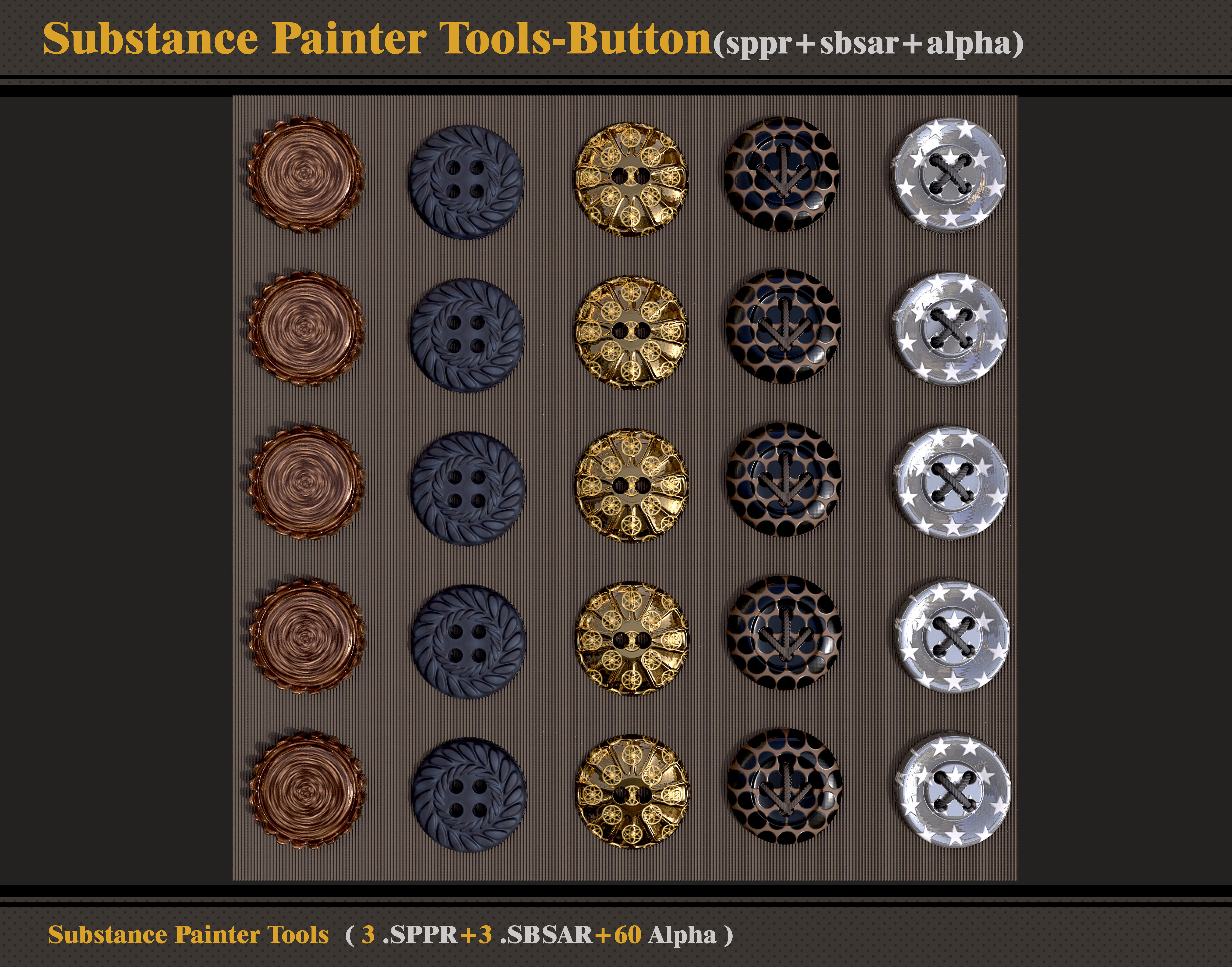 Substance Painter Tools-Button -SBSAR-SPPR-Alpha 3D model_6