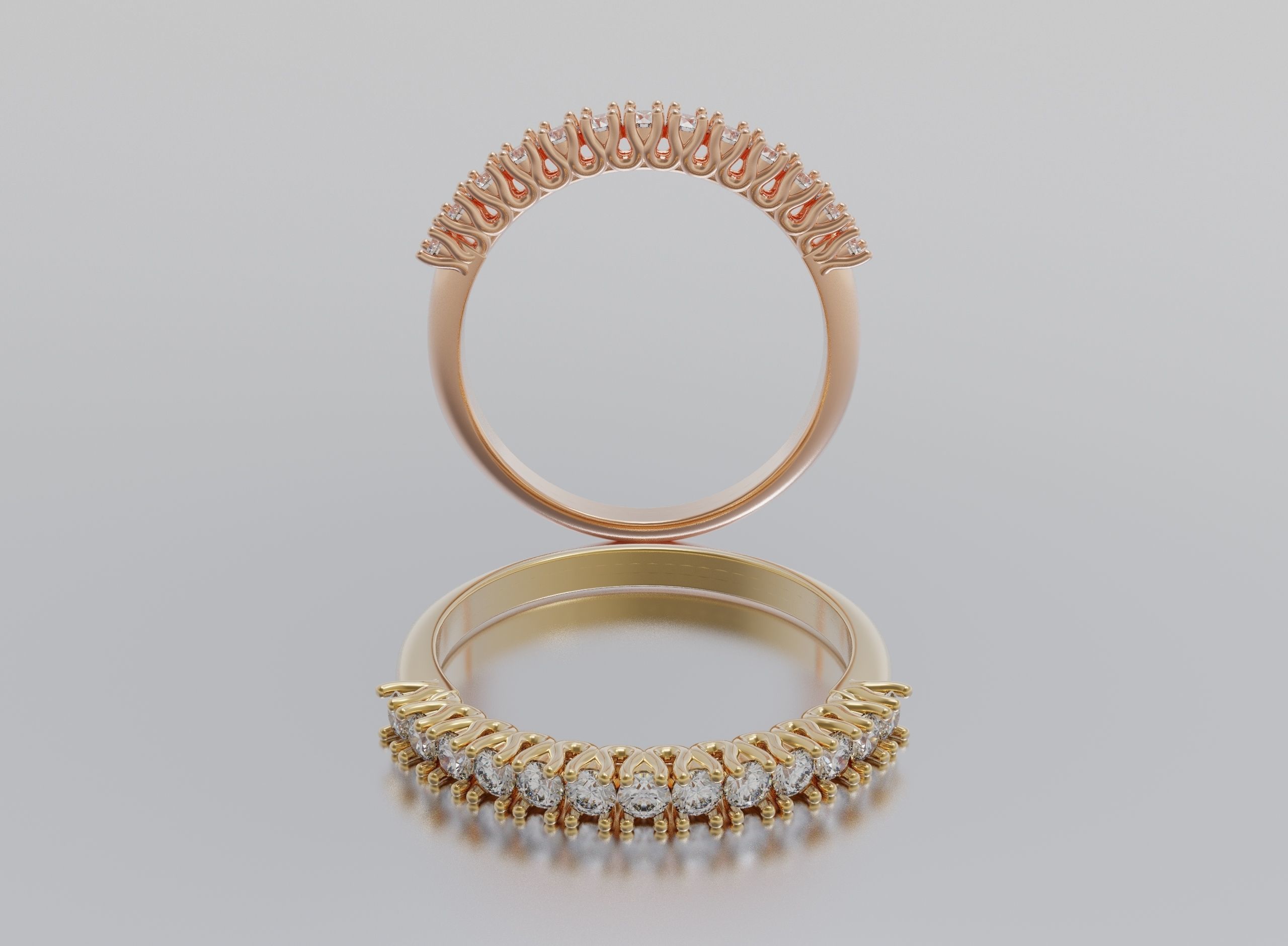 band ring 3D print model_1