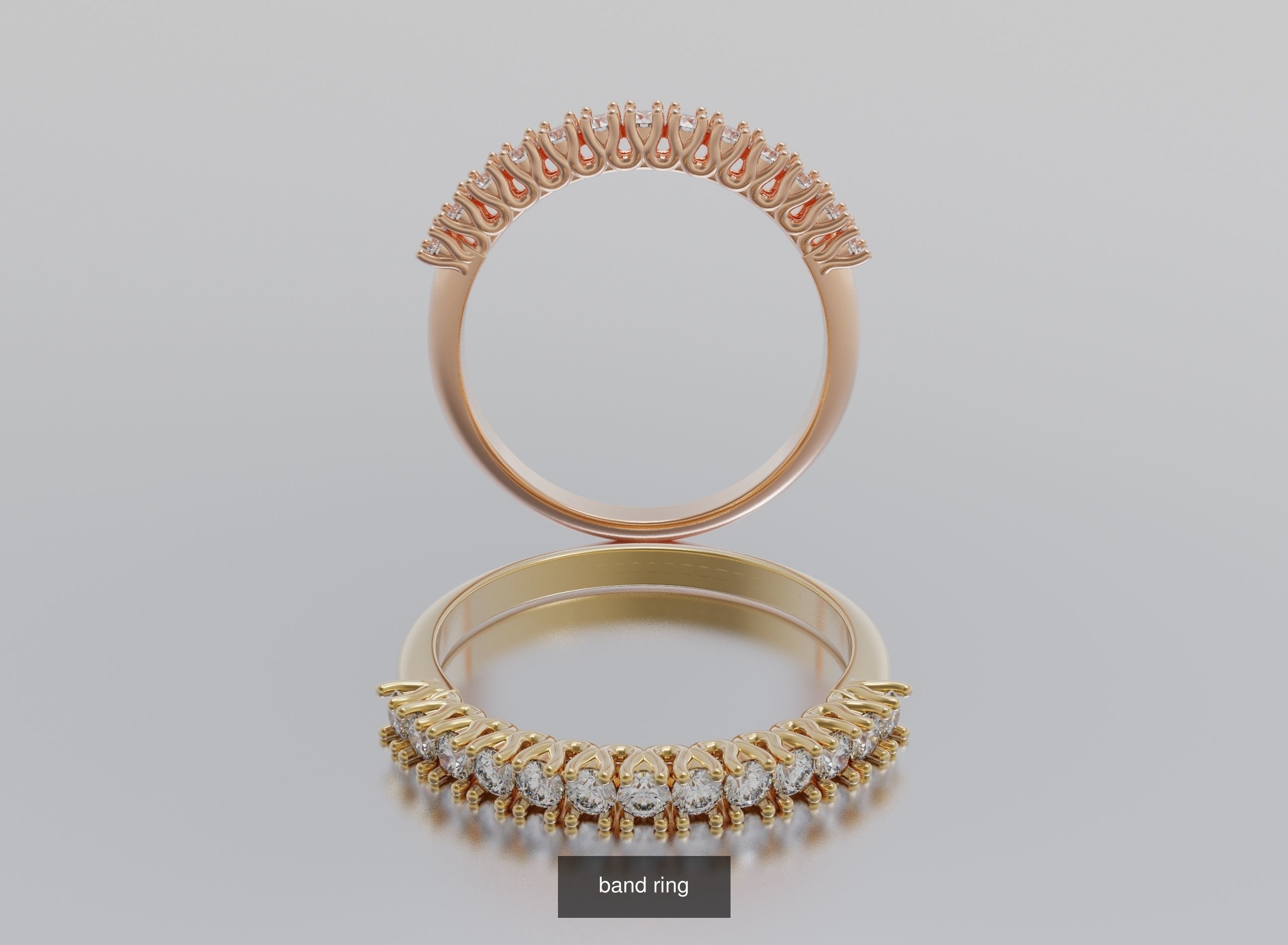 Ring  Bands 3D Model Collection_5