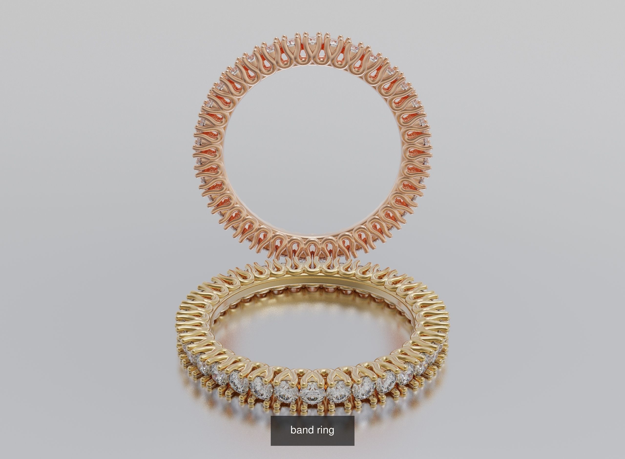 Ring  Bands 3D Model Collection_7