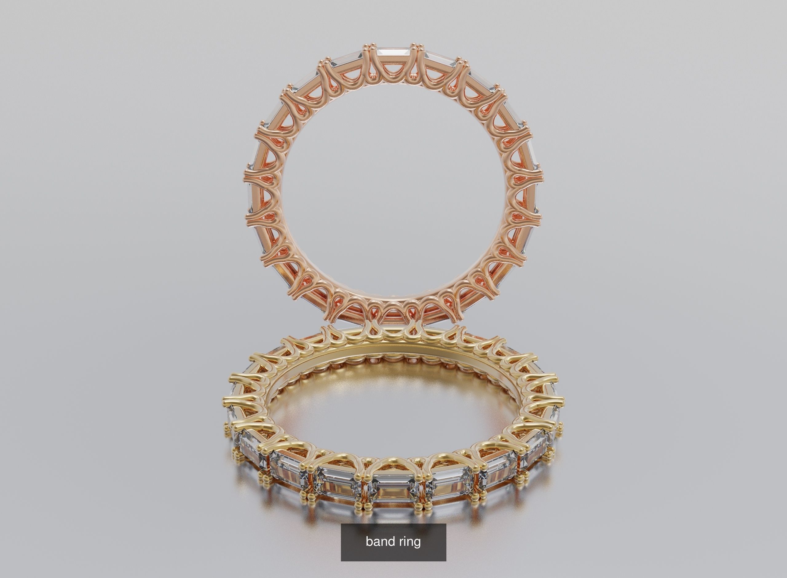 Ring  Bands 3D Model Collection_6