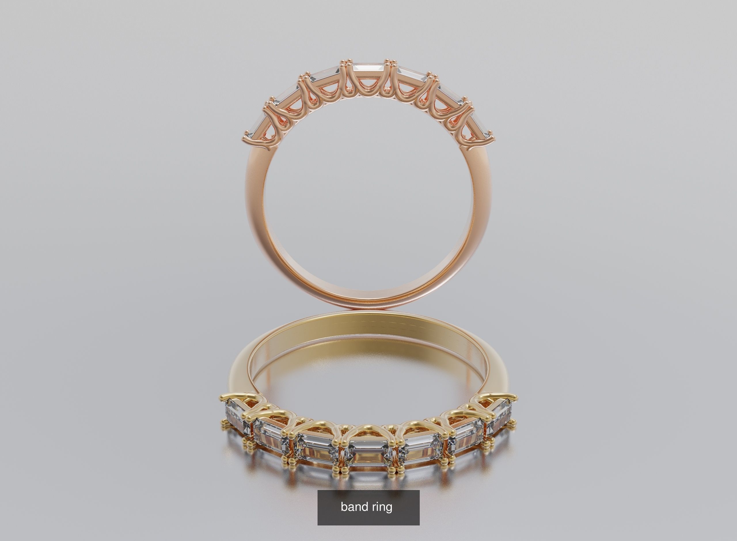 Ring  Bands 3D Model Collection_4