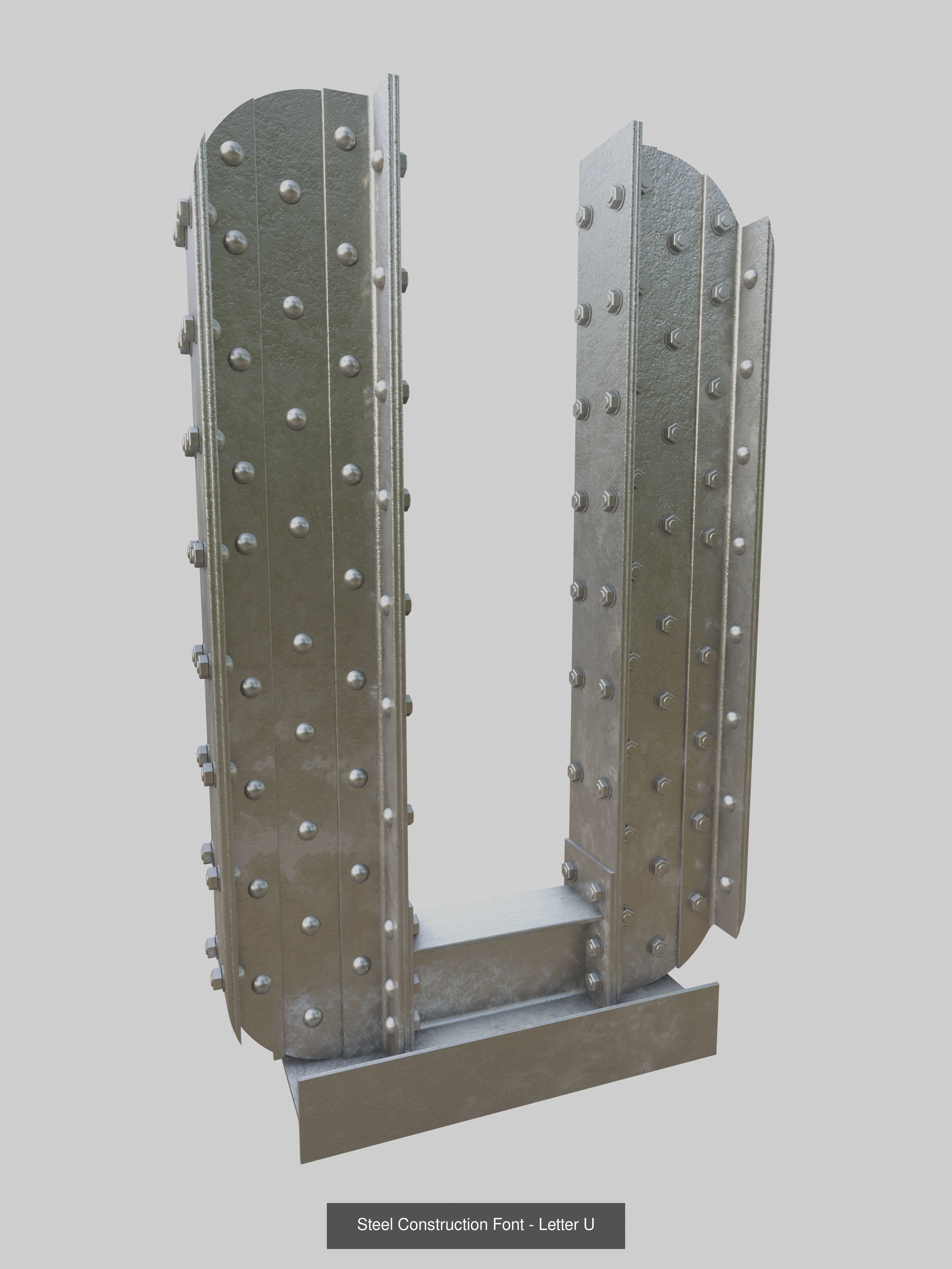 Steel Construction Letters And Numbers Collection _25