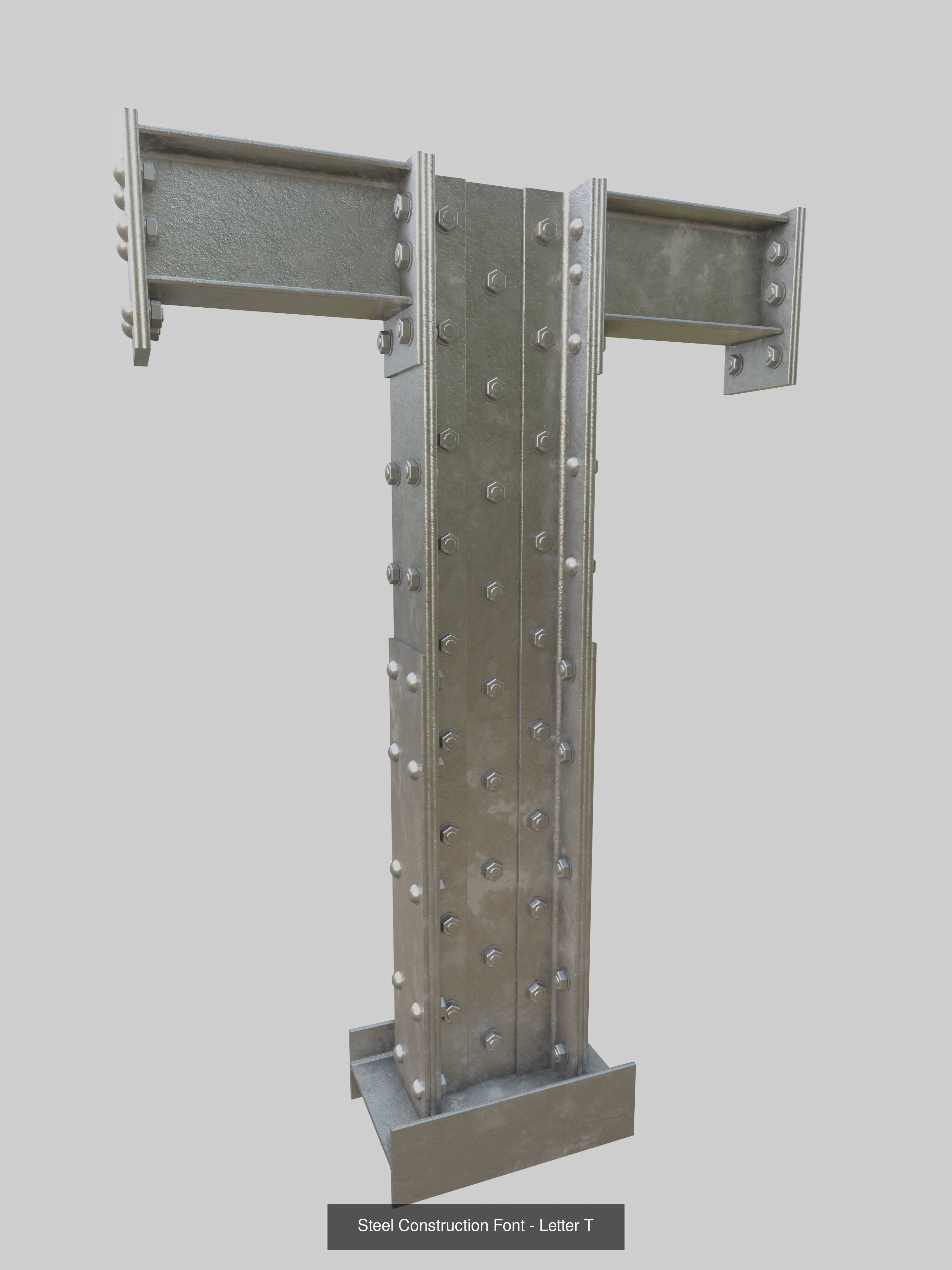 Steel Construction Letters And Numbers Collection _24