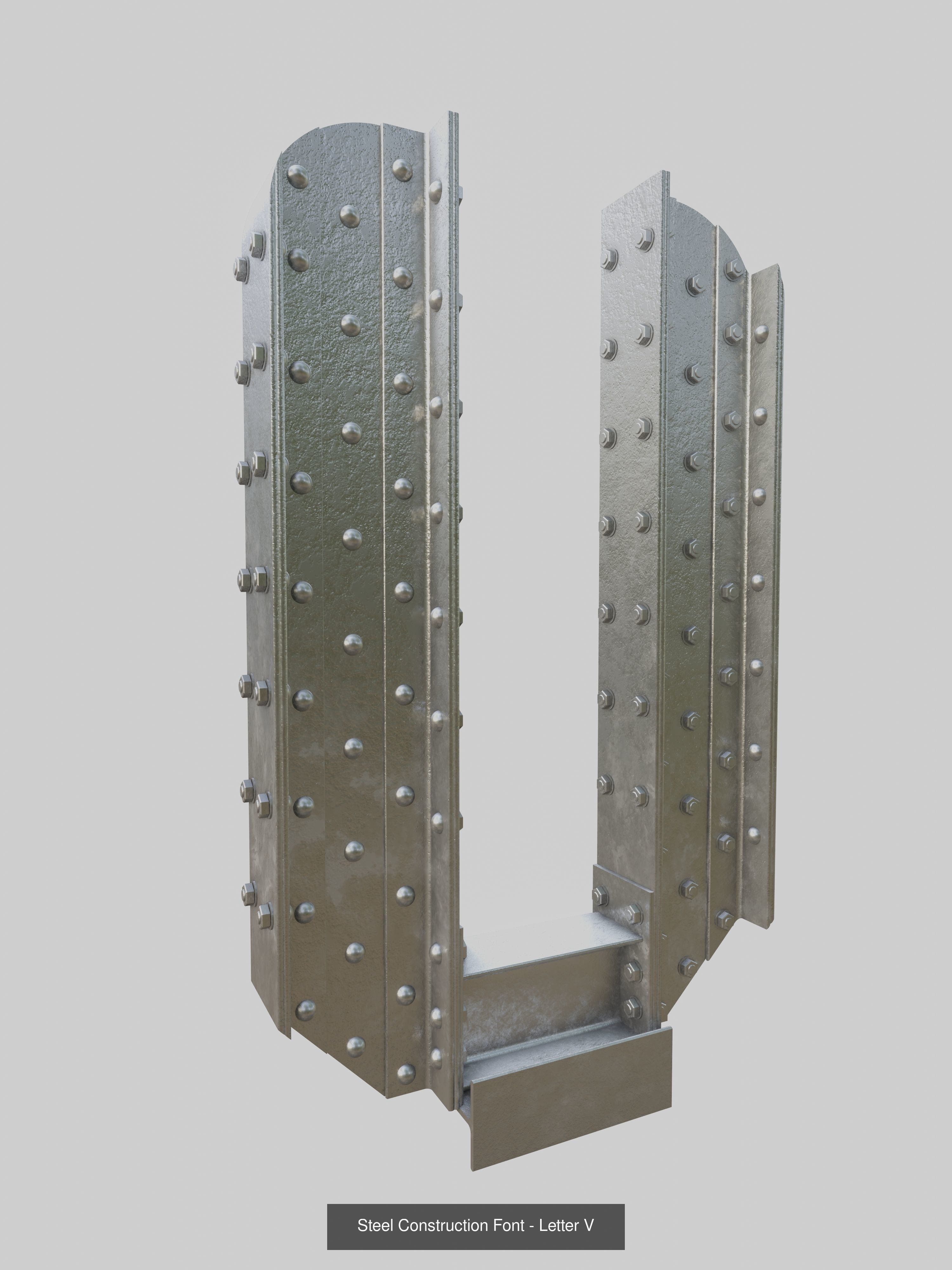 Steel Construction Letters And Numbers Collection _26