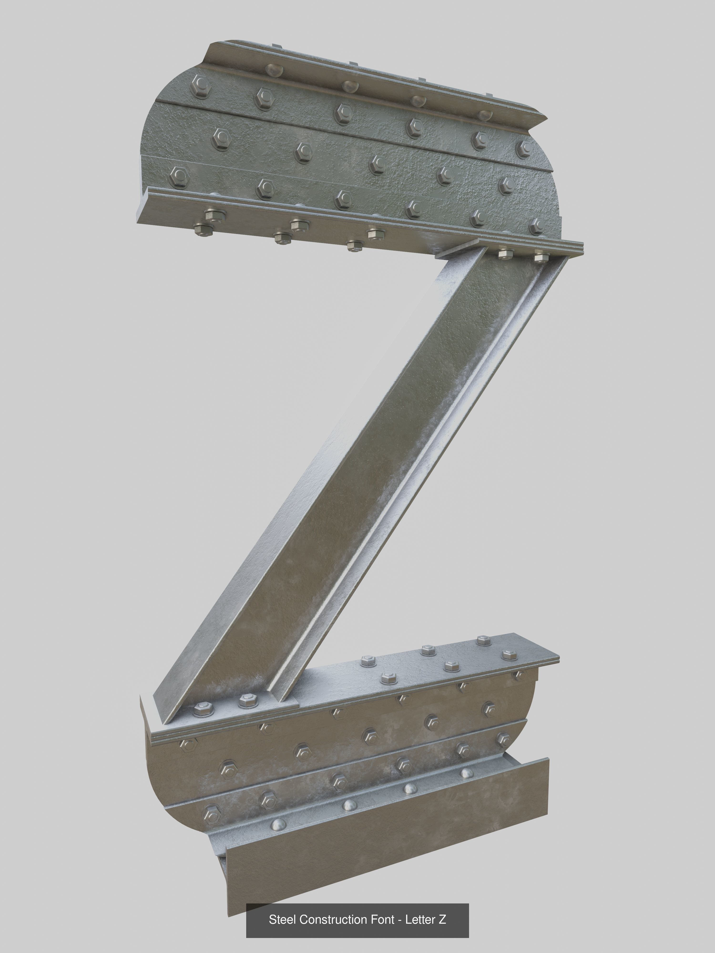 Steel Construction Letters And Numbers Collection _30
