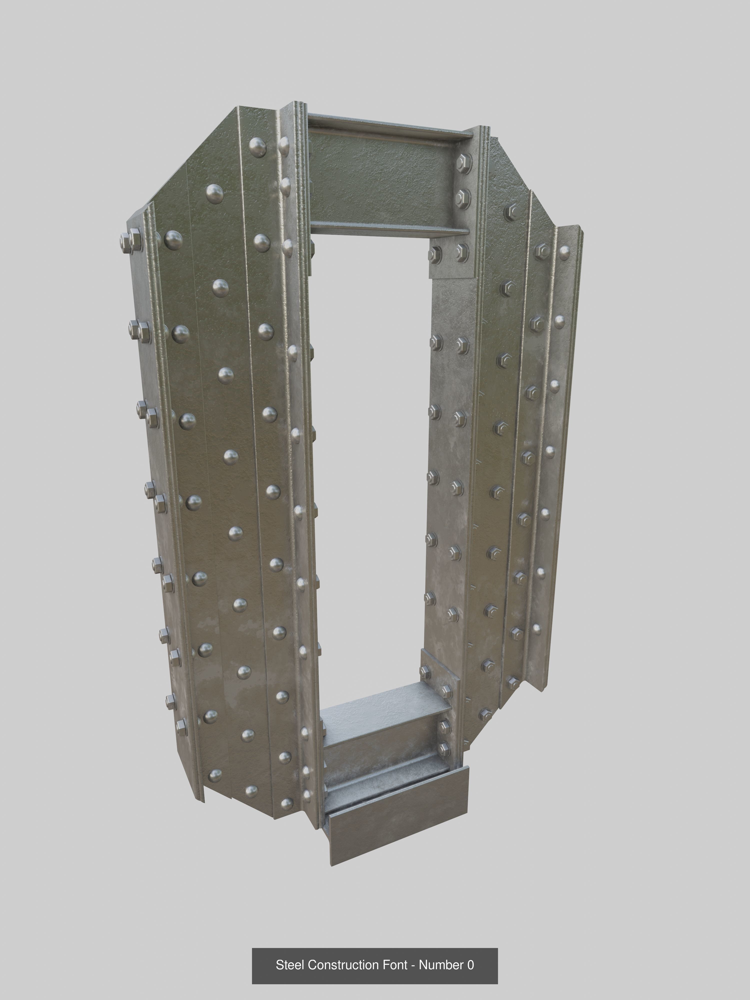 Steel Construction Letters And Numbers Collection _40