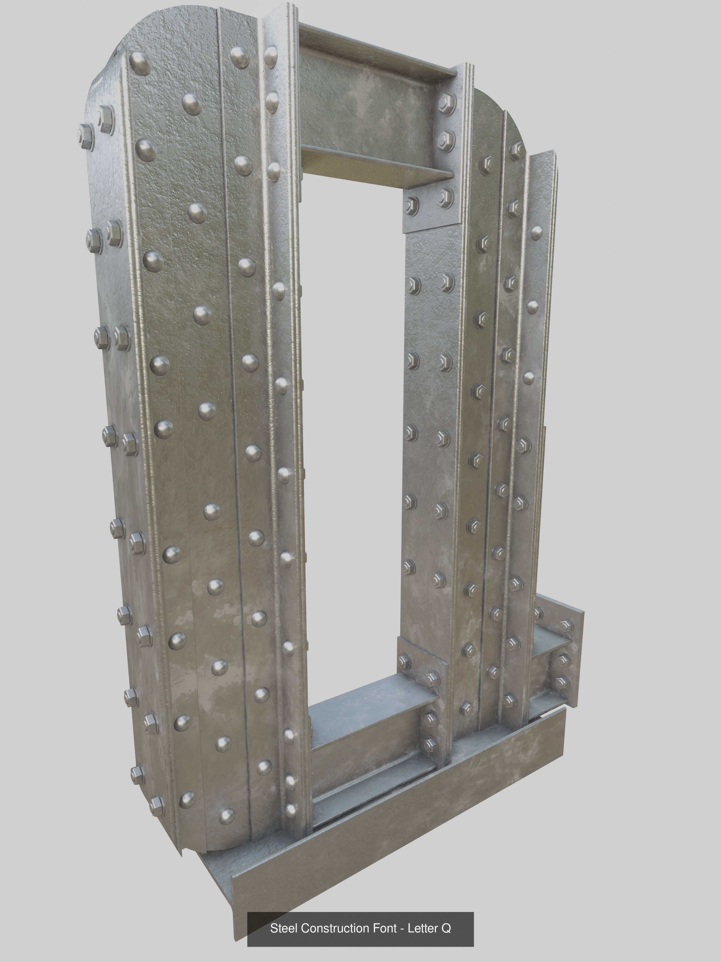 Steel Construction Letters And Numbers Collection _21