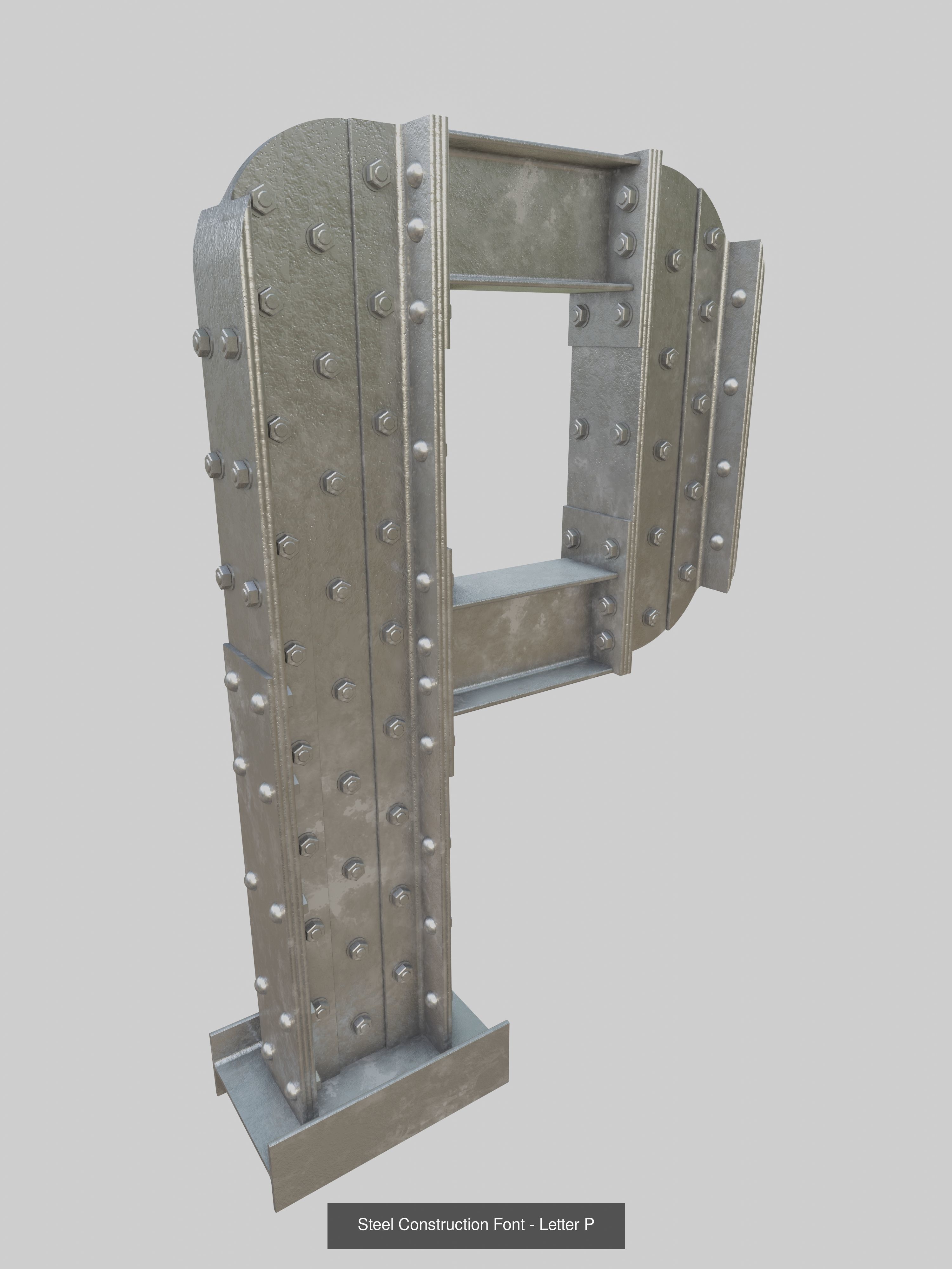 Steel Construction Letters And Numbers Collection _20