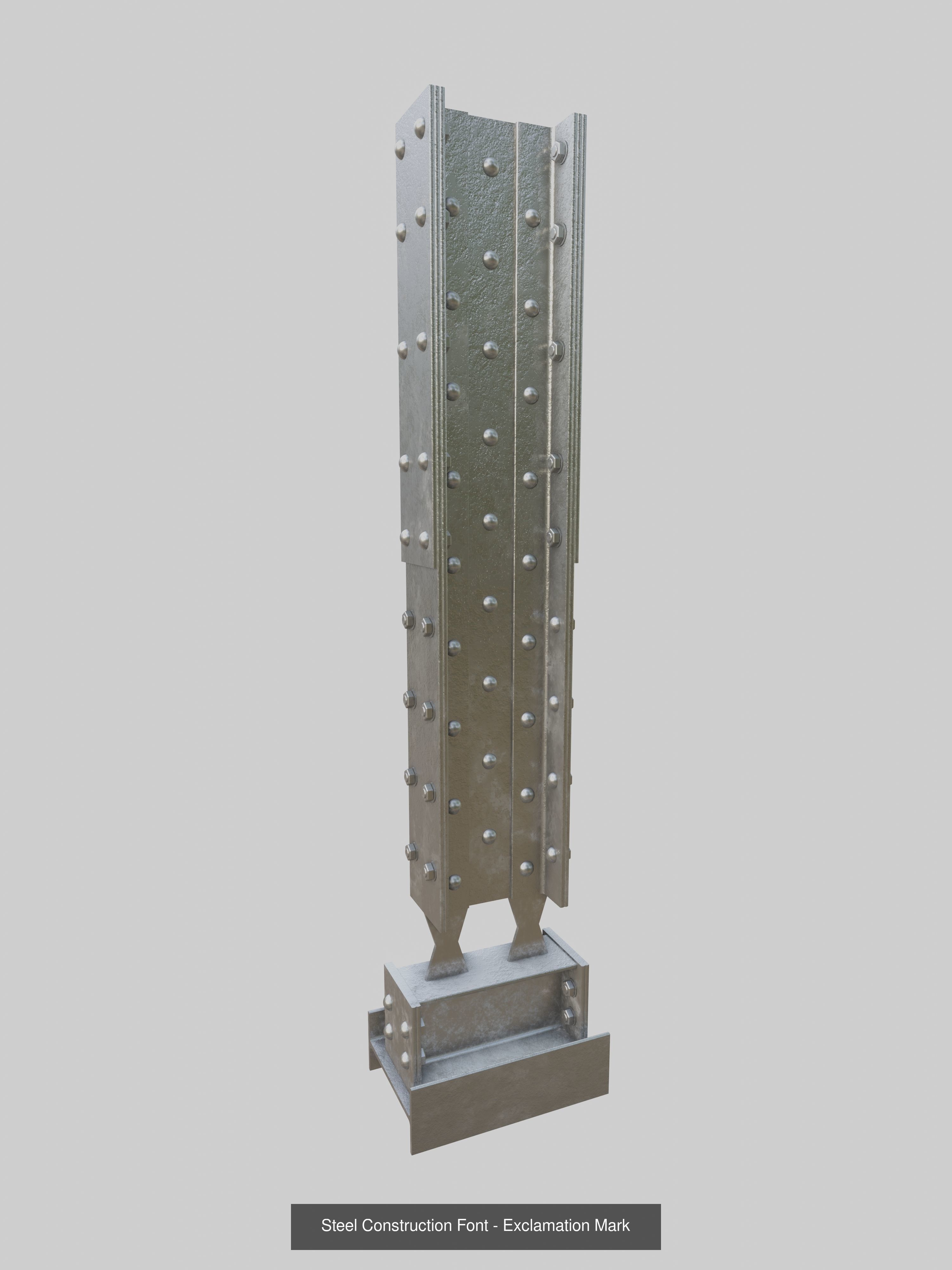 Steel Construction Letters And Numbers Collection _41