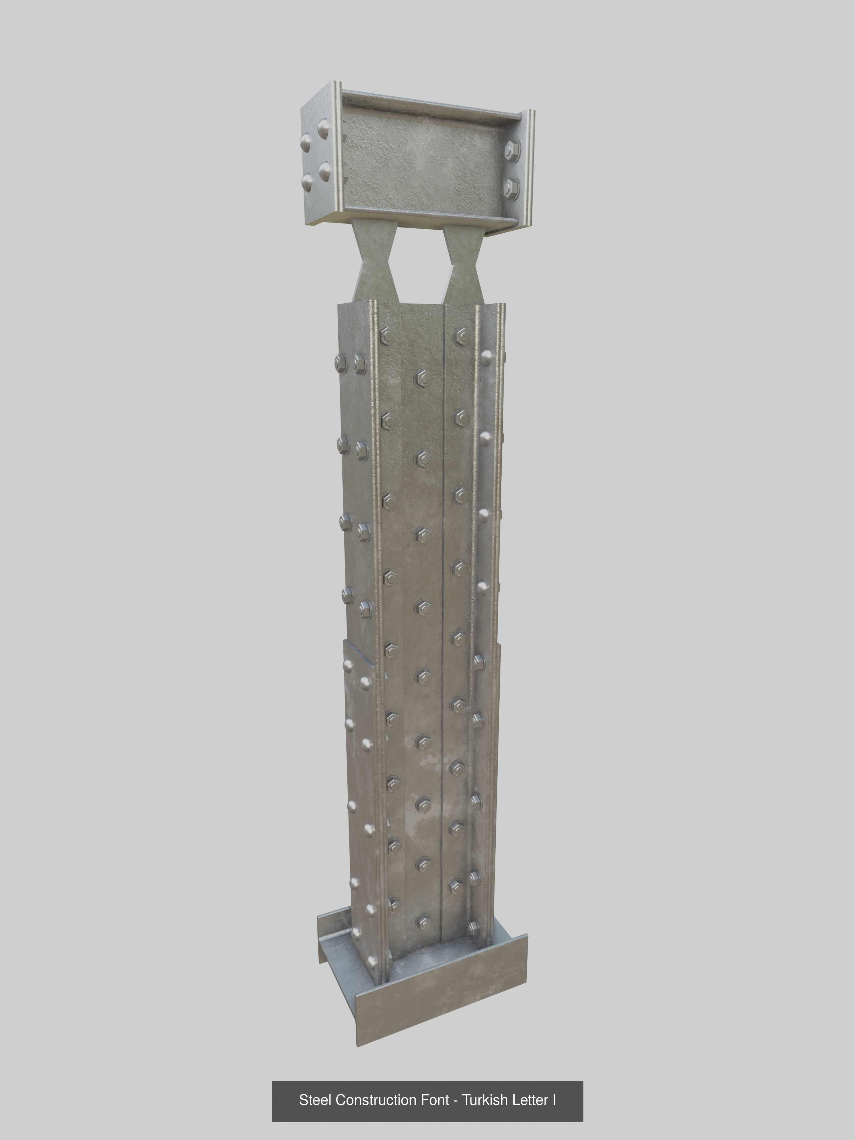 Steel Construction Letters And Numbers Collection _48