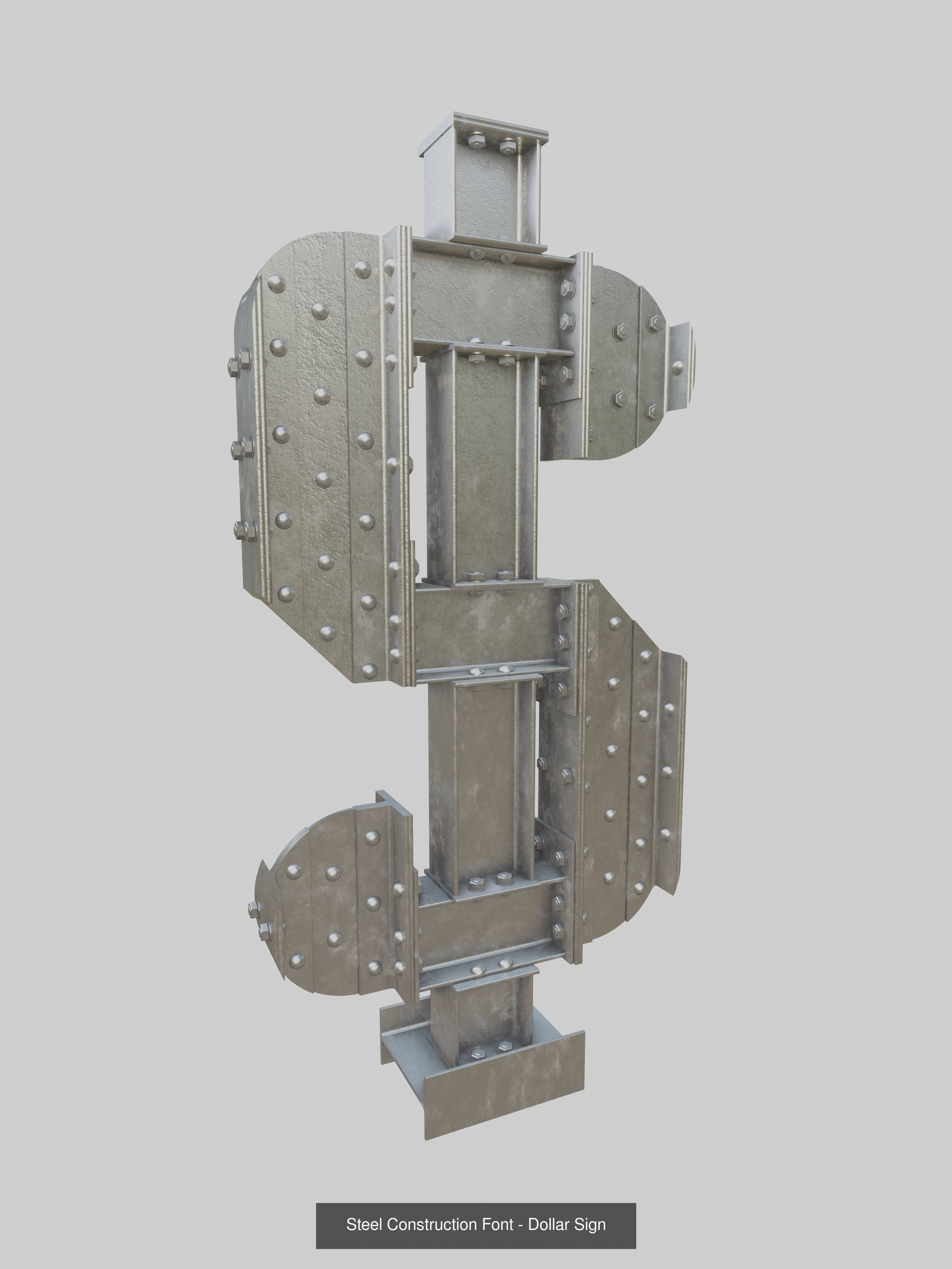 Steel Construction Letters And Numbers Collection _44