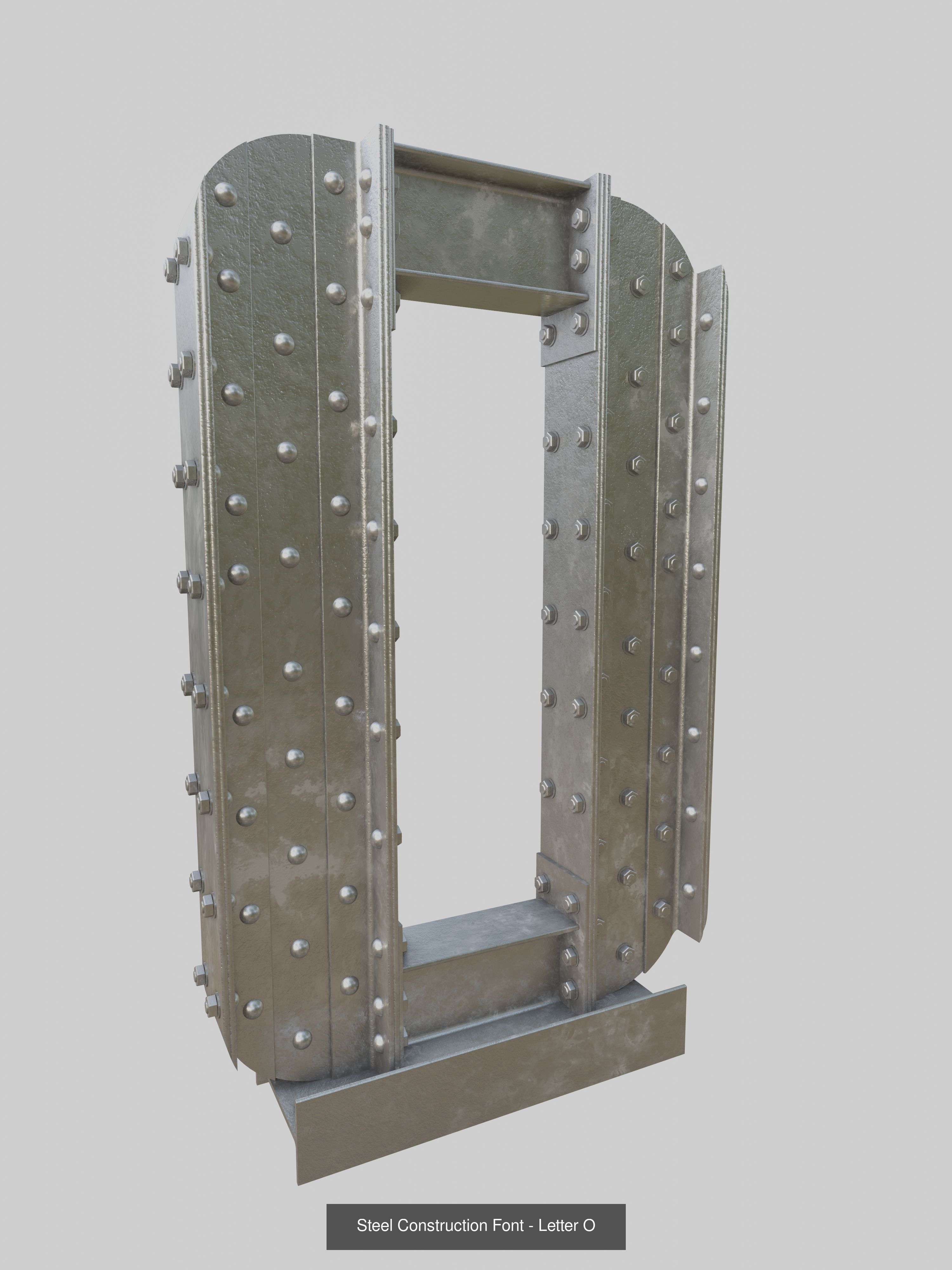 Steel Construction Letters And Numbers Collection _19