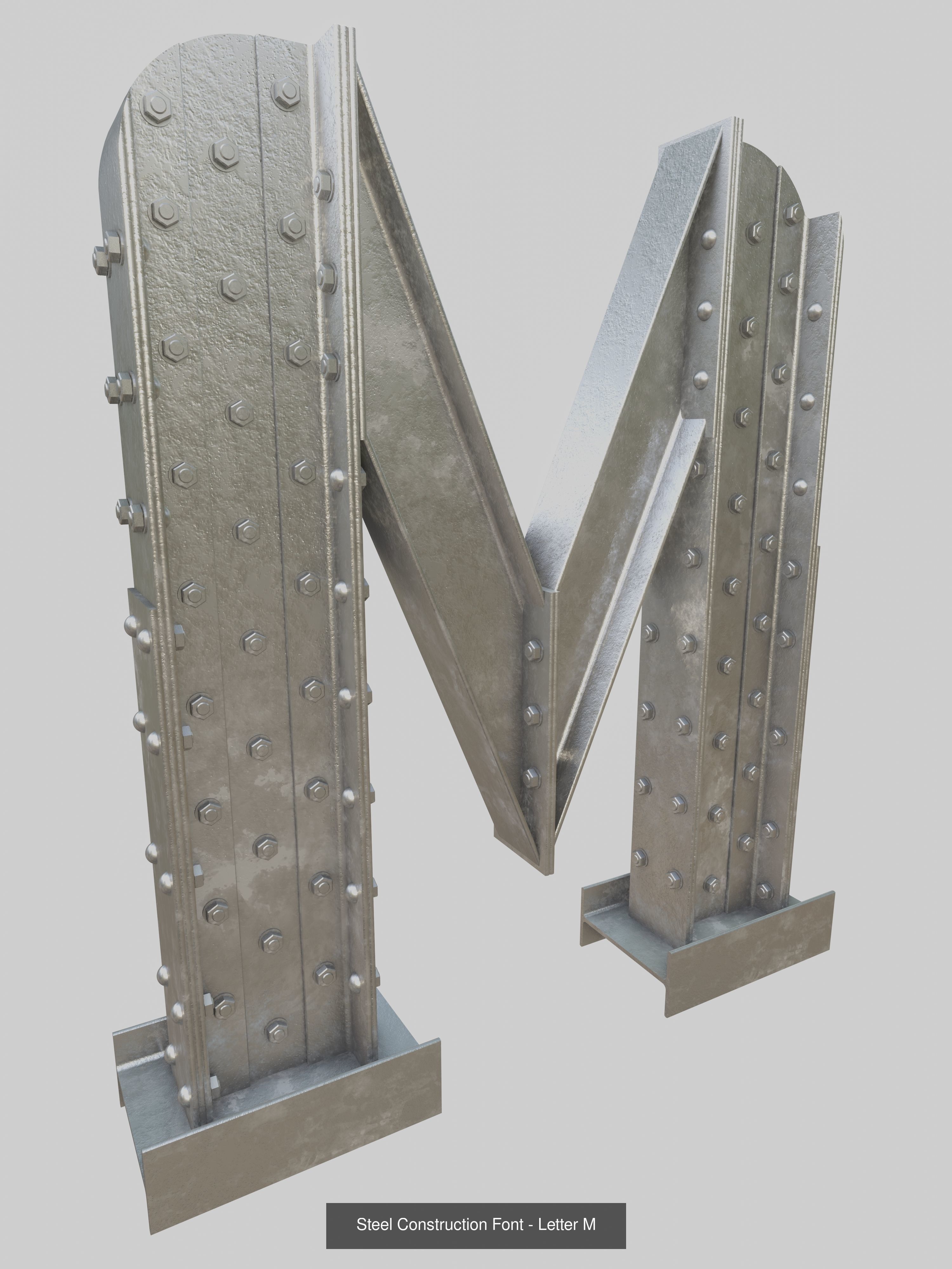 Steel Construction Letters And Numbers Collection _17