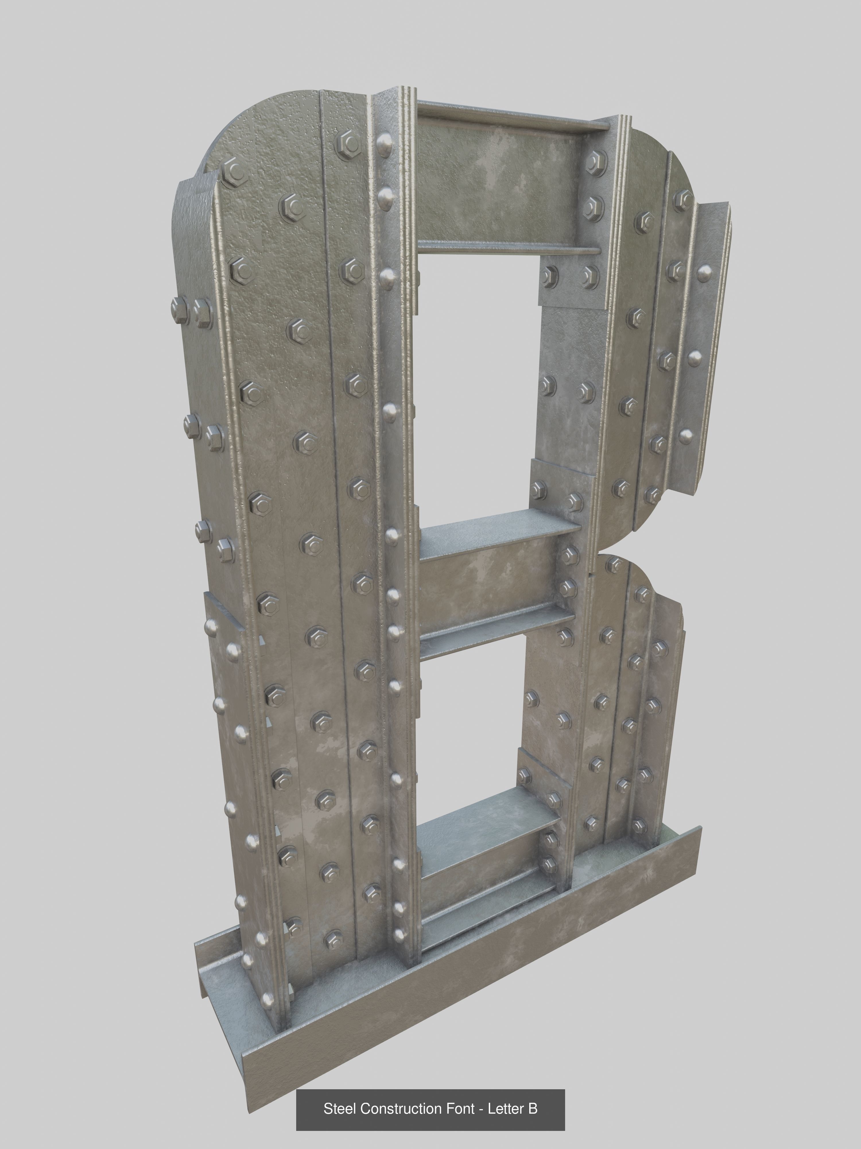 Steel Construction Letters And Numbers Collection _6