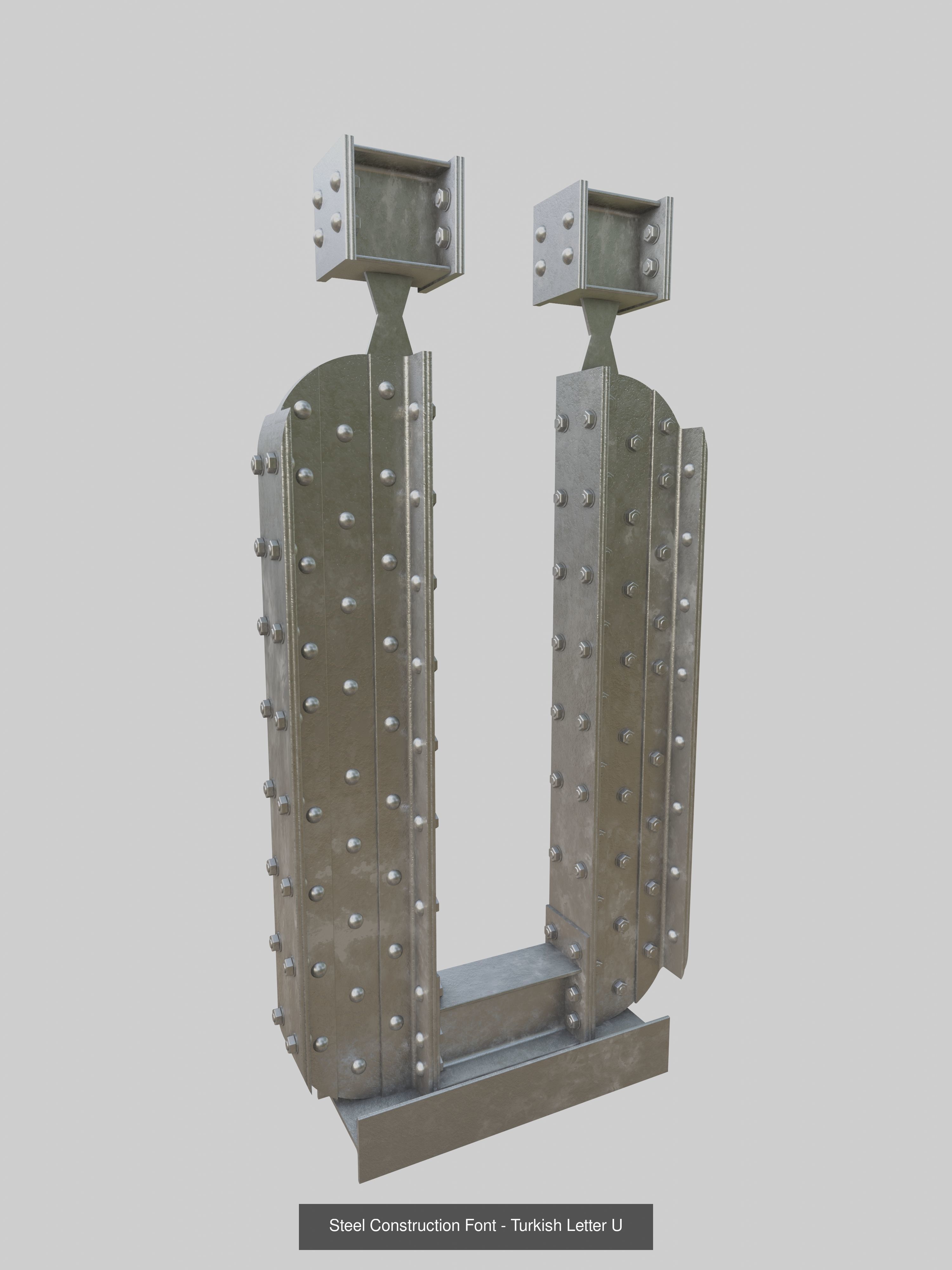 Steel Construction Letters And Numbers Collection _50