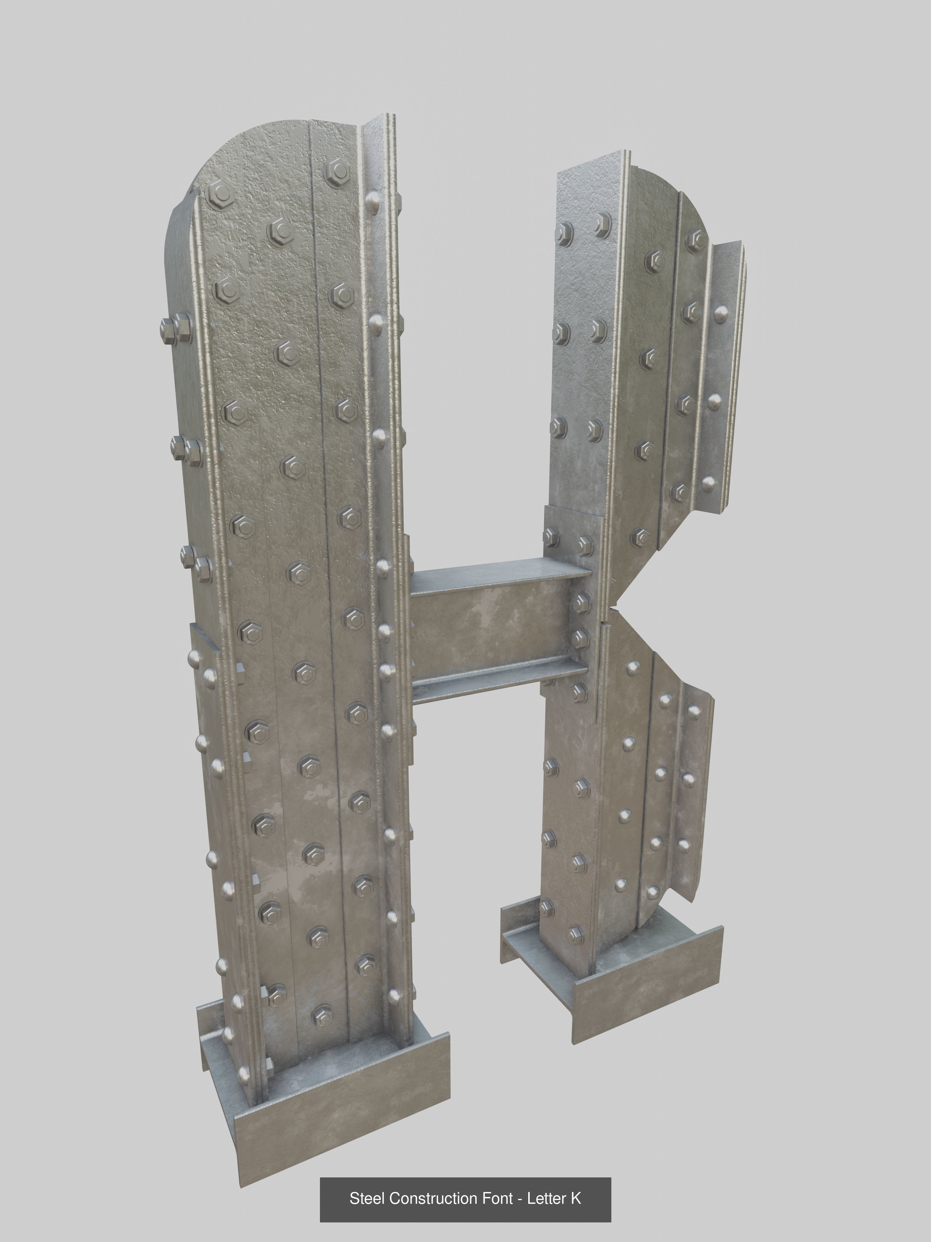 Steel Construction Letters And Numbers Collection _15
