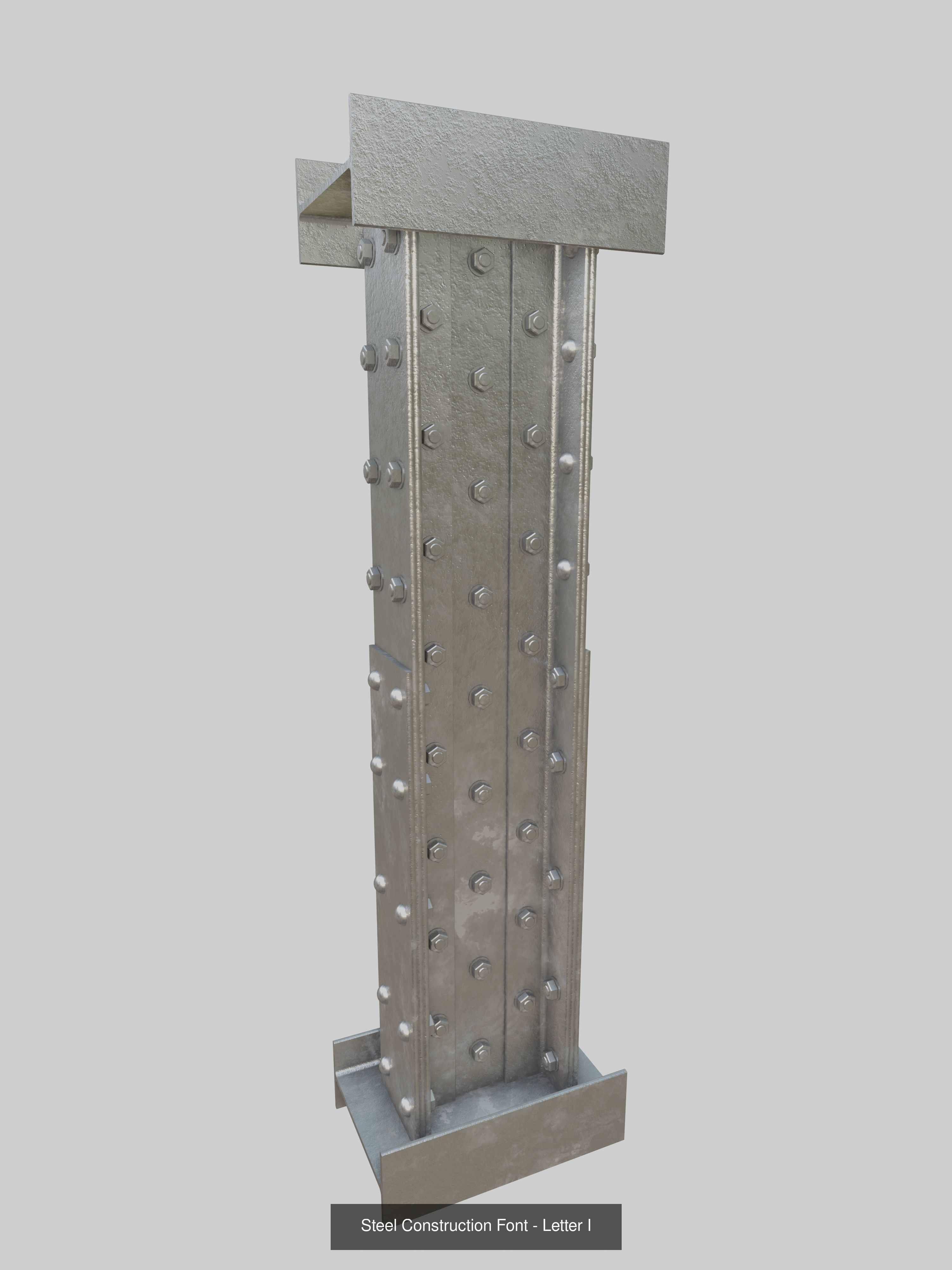 Steel Construction Letters And Numbers Collection _13