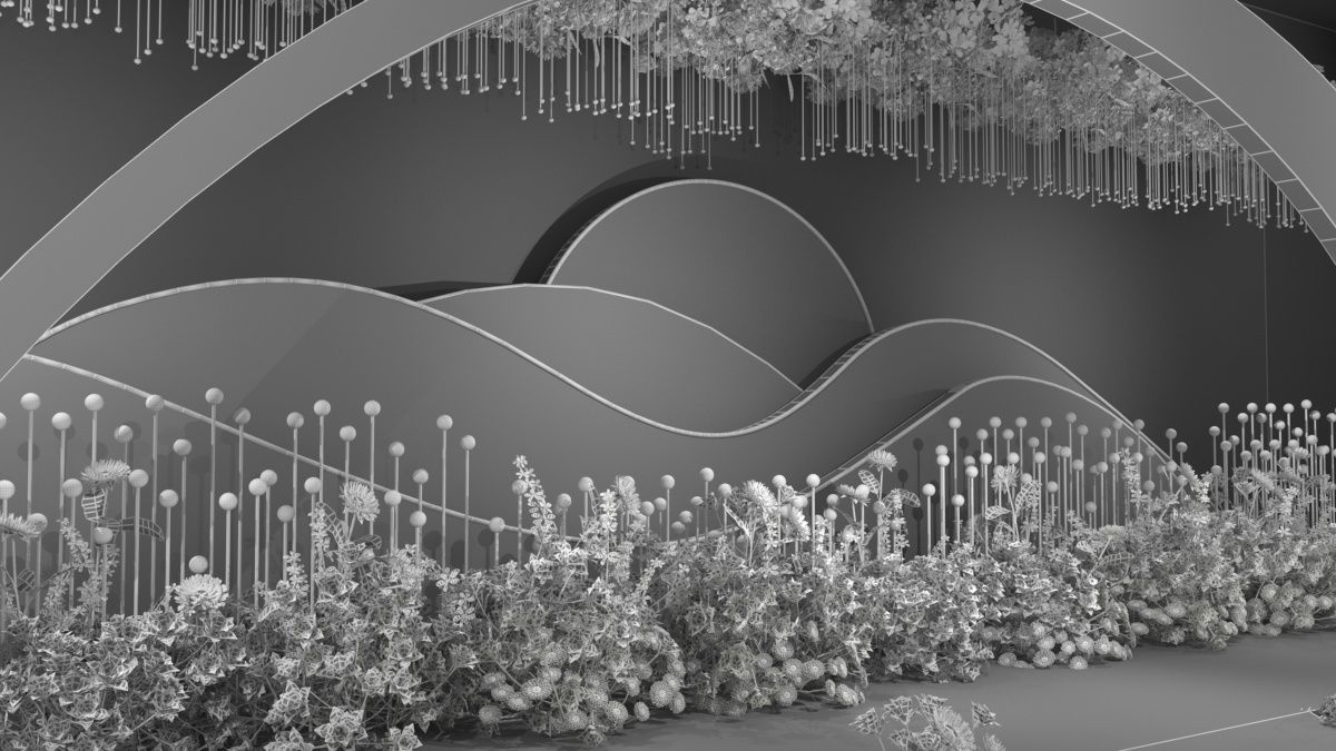 Wedding Banquet Hall 5 3D model_21