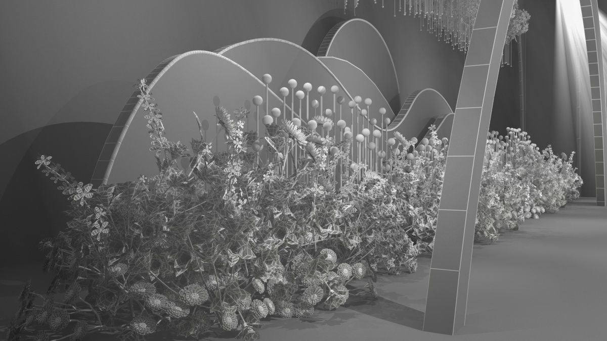 Wedding Banquet Hall 5 3D model_22